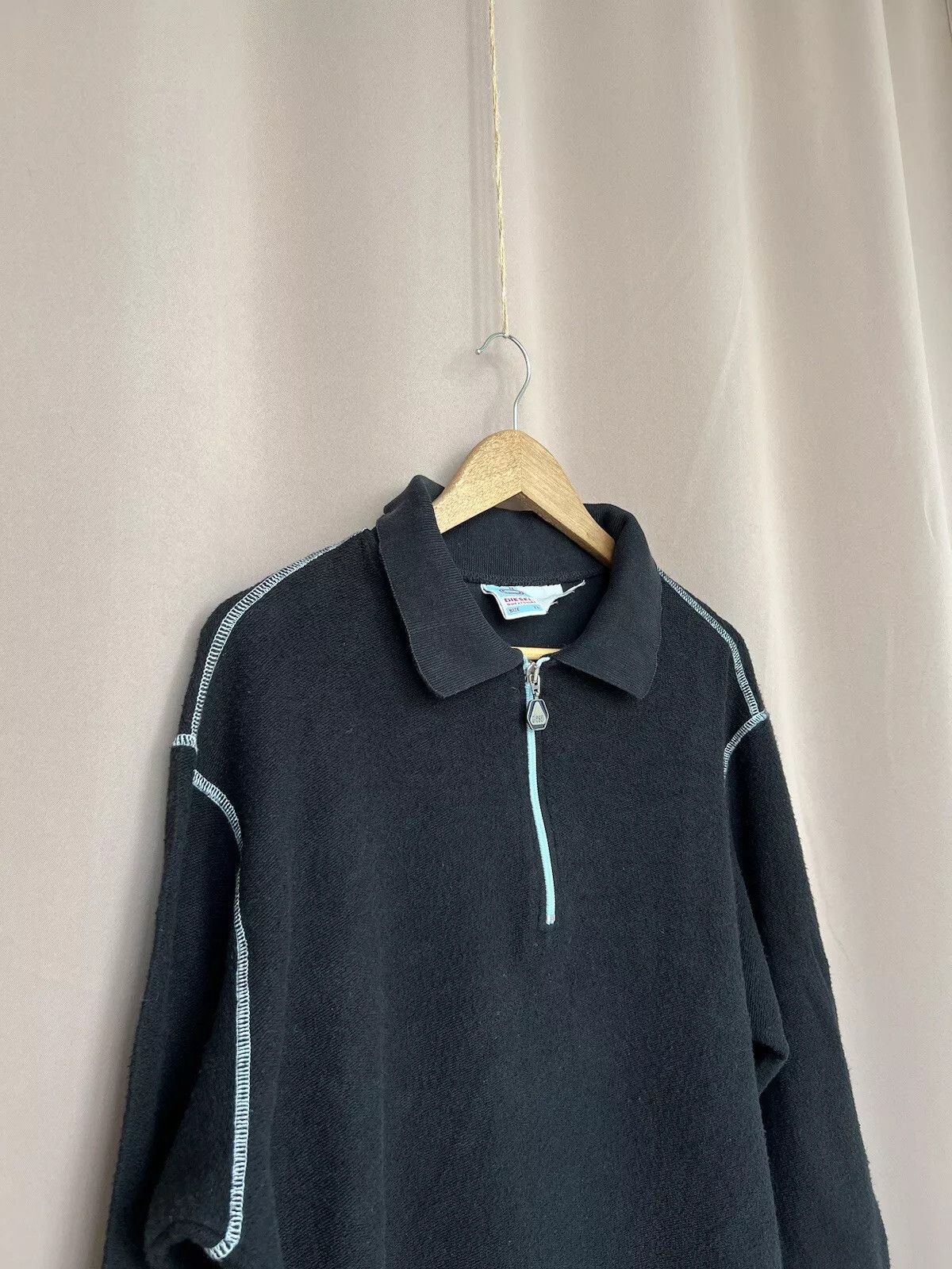 Diesel Diesel 7 Vintage Sweatshirt Size XL Half Zip Jumper Rare Size US XL / EU 56 / 4 - 3 Thumbnail