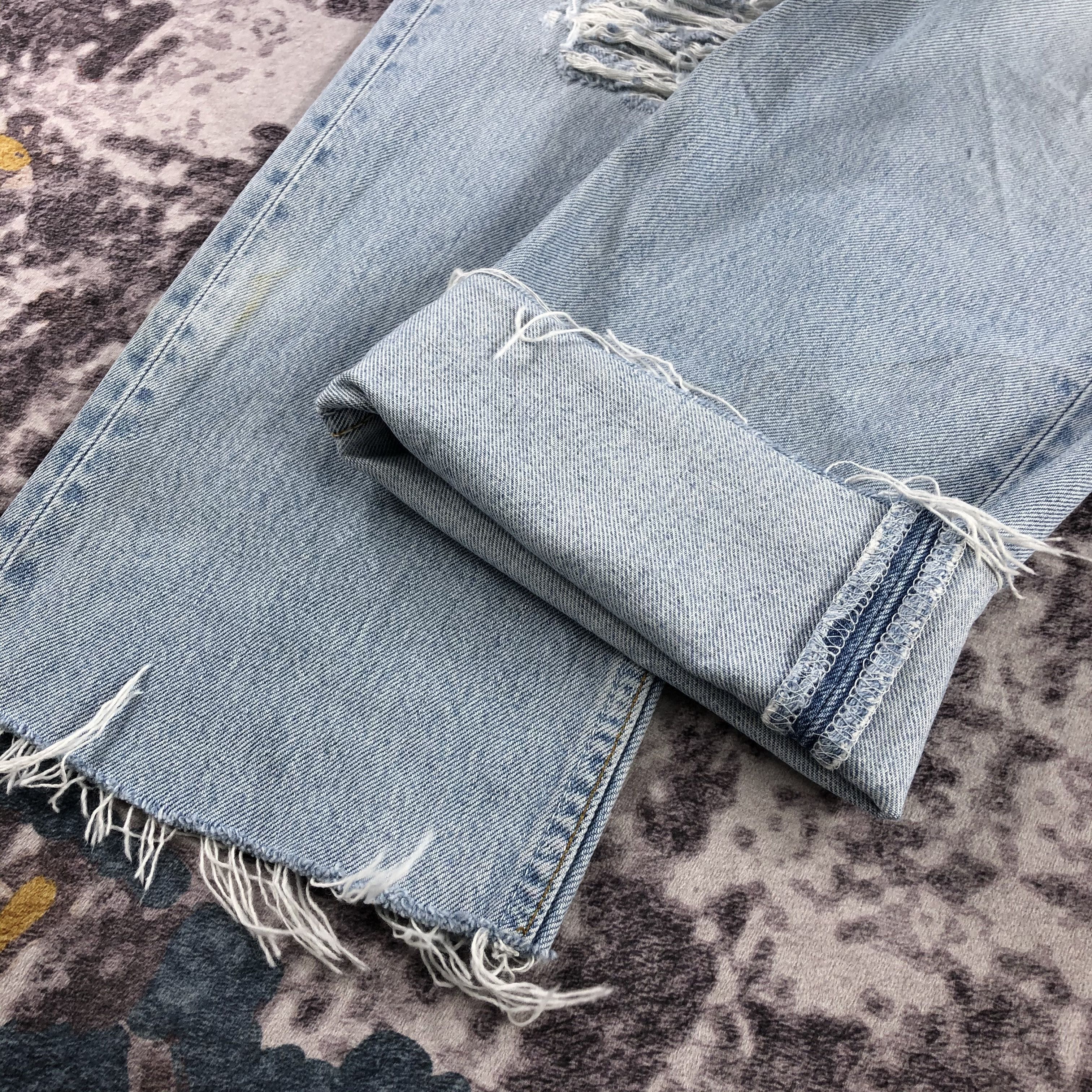 Levi's 90s Vintage Light Wash Levis 501 Jeans-JM2536 Size US 33 - 7 Thumbnail