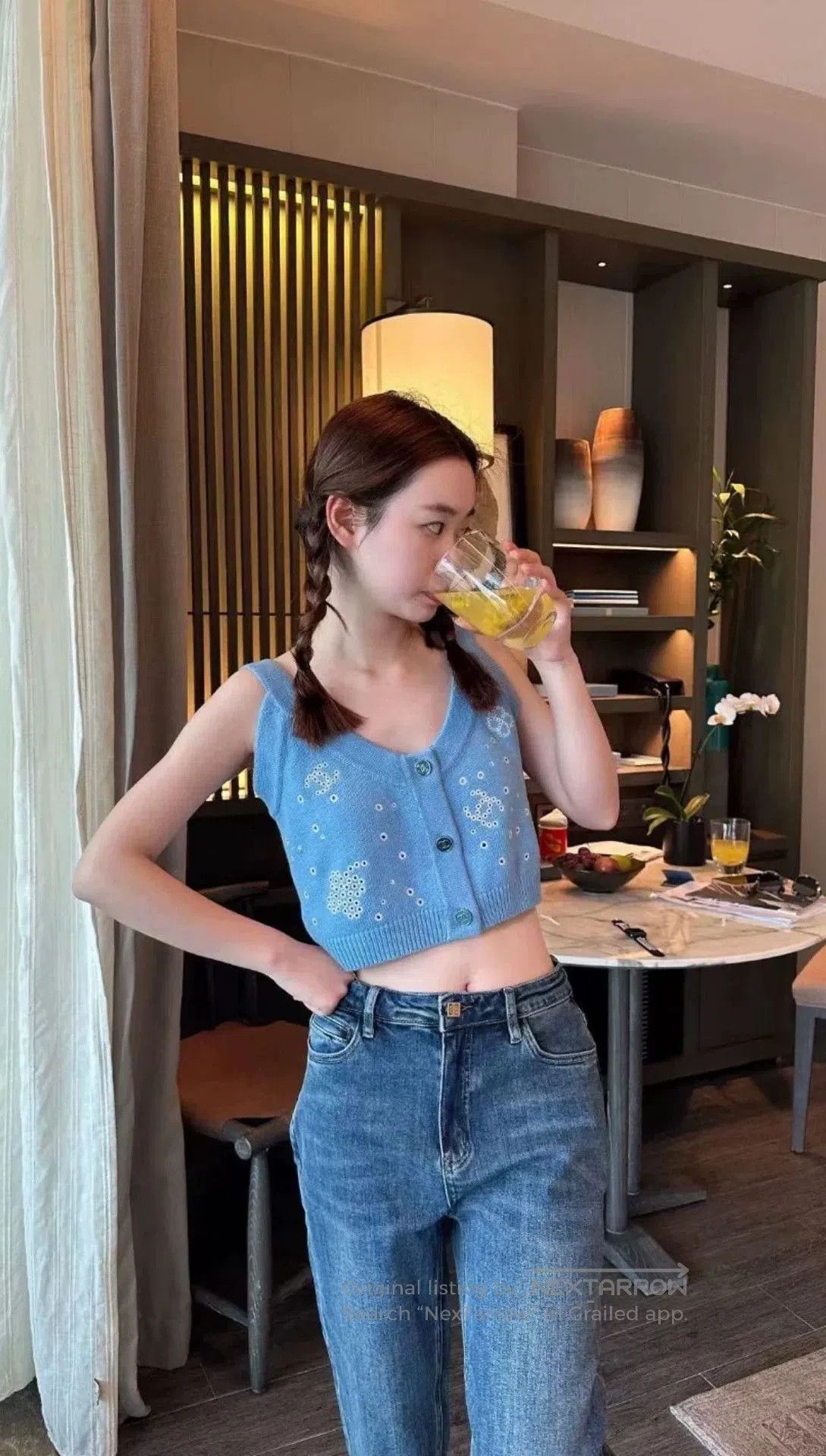 Chanel Chanel 23P Blue Knit Vest. Size XXS / US 00 / IT 34 - 8 Thumbnail