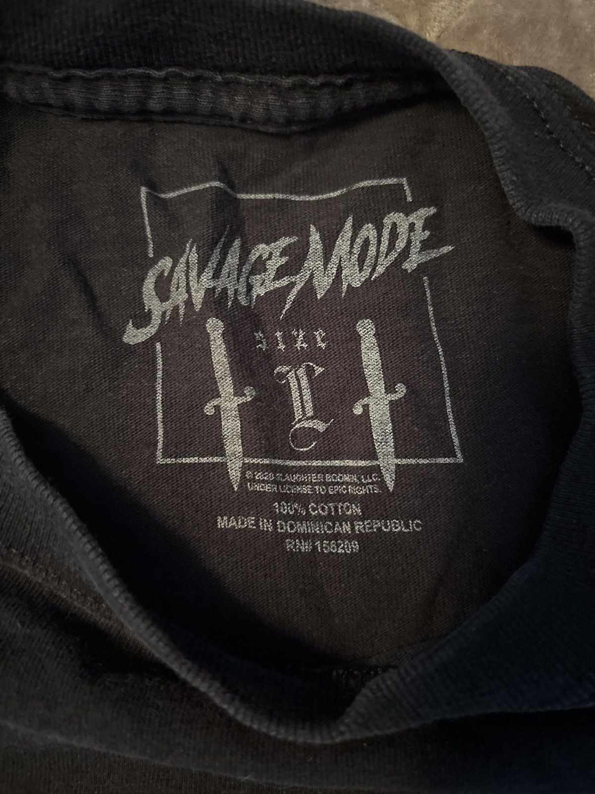 21 Savage Savage Mode II 2020 Slaughter Boomin Original Shirt Size US L / EU 52-54 / 3 - 3 Thumbnail