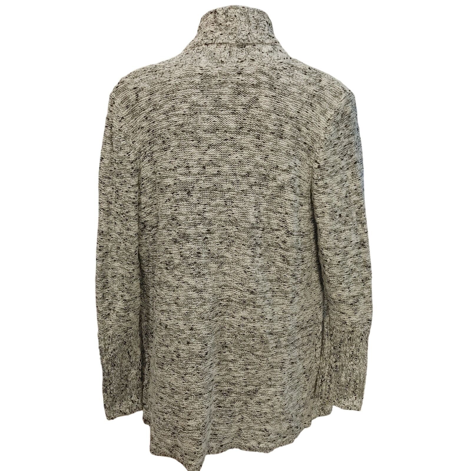 Sonoma Sonoma Life+Style Women L Gray Knit LongSleeve Open Cardigan Size L / US 10 / IT 46 - 2 Thumbnail