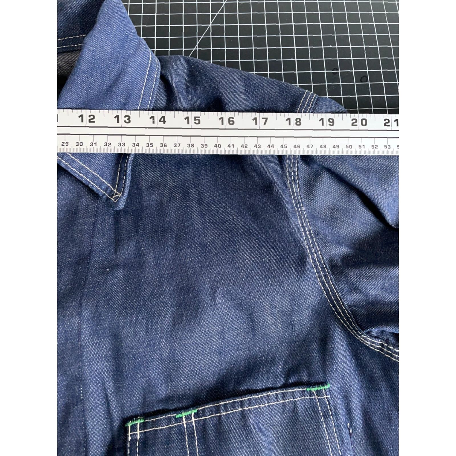 Vintage VINTAGE OshKosh B'gosh Denim Chore Jacket Men 42 Long Blue Union Made Unlined Jeans Jacket Hipster Retro Size US XS / EU 42 / 0 - 7 Thumbnail