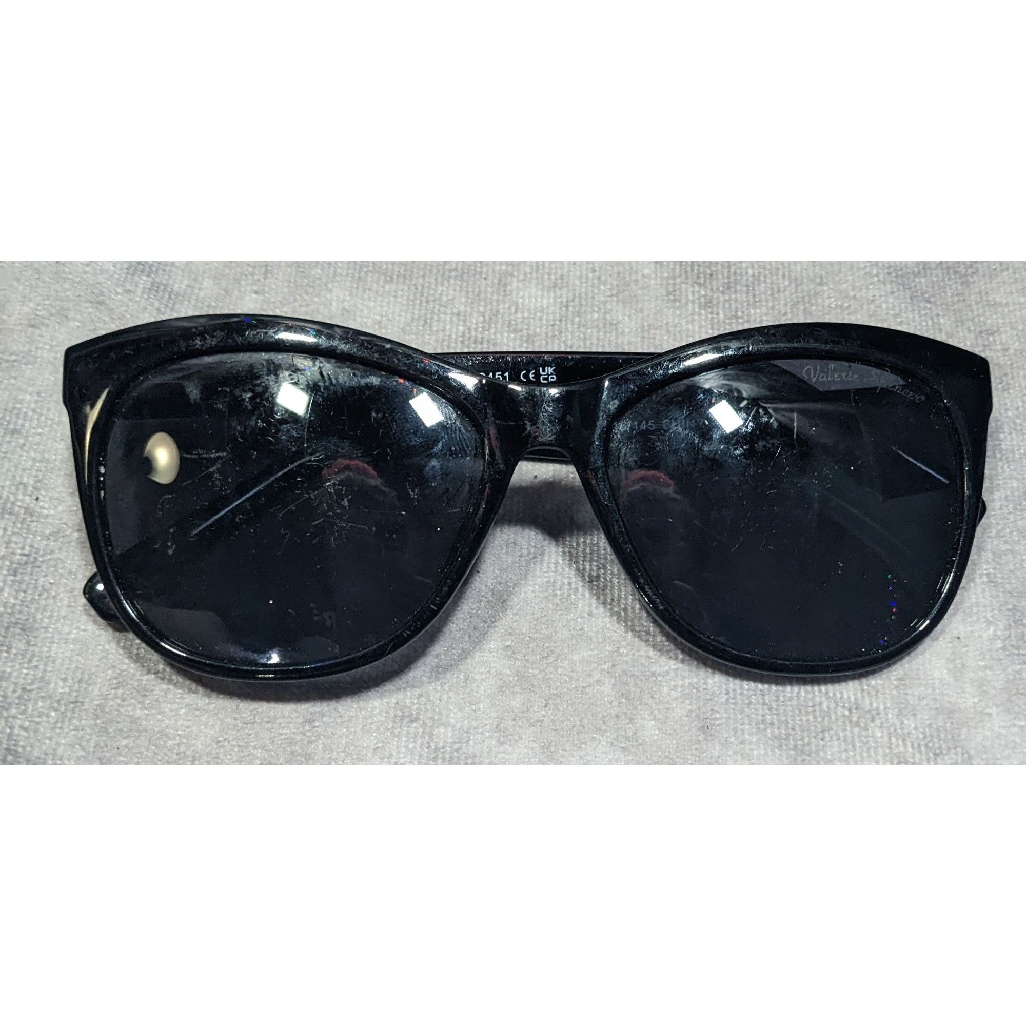 Other Valerie Spencer Shiny Black VS9451 Sunglasses Size ONE SIZE - 4 Thumbnail