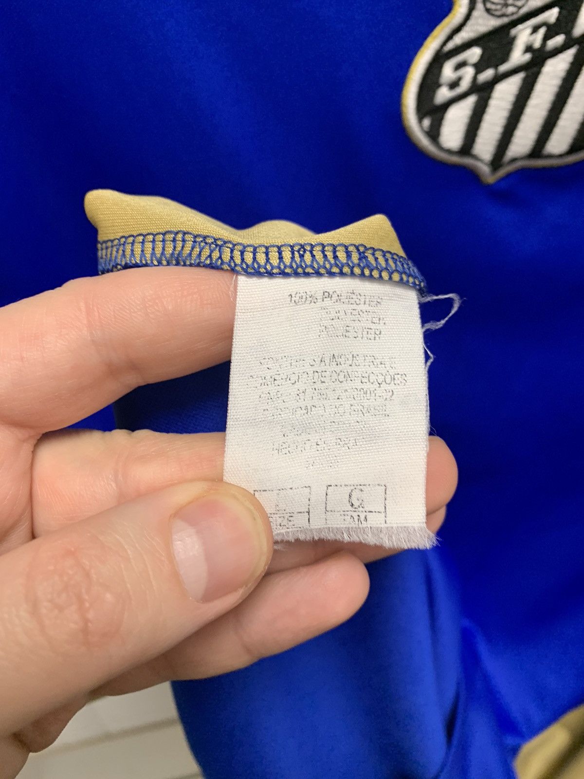 Umbro Santos brasil Umbro vintage soccer jersey L S.F.C ( ronaldo) Size US L / EU 52-54 / 3 - 5 Thumbnail
