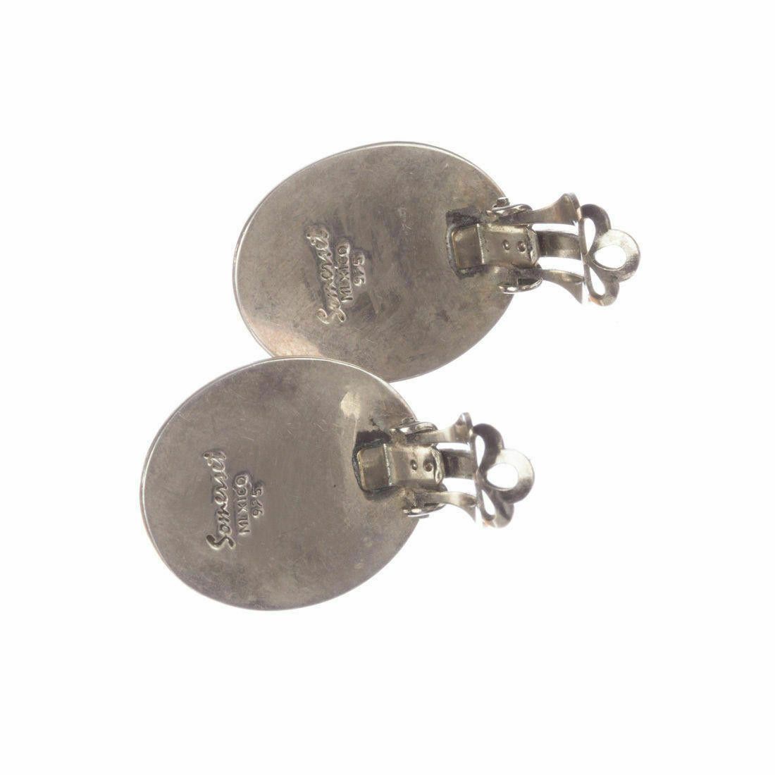 Designer Sterling Silver Rutilated Quartz Cabochon Earrings Size ONE SIZE - 6 Thumbnail