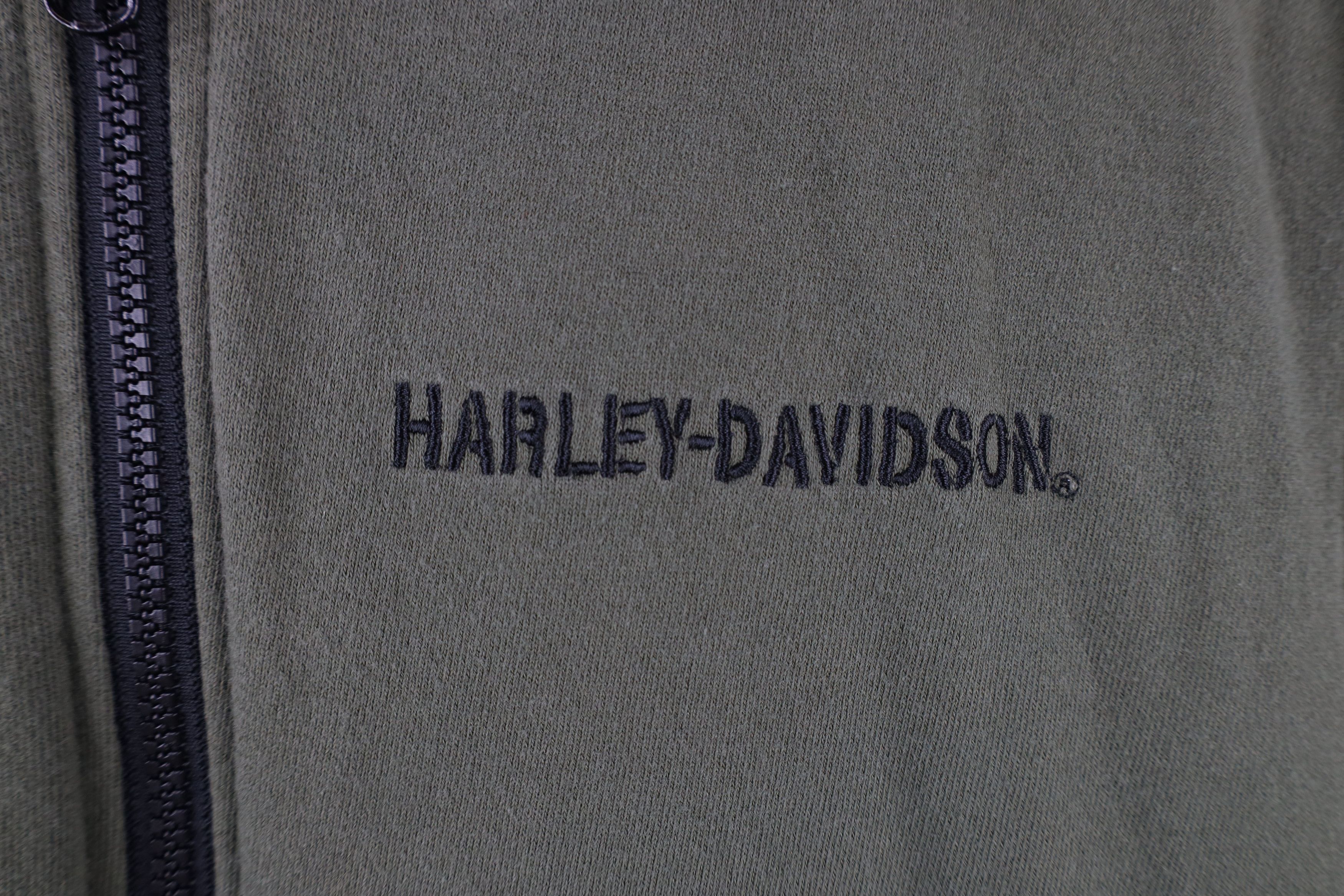 Harley Davidson × Vintage Vintage Y2K Harley Davidson Sleeveless Hoodie Sweatshirt Size US S / EU 44-46 / 1 - 4 Thumbnail