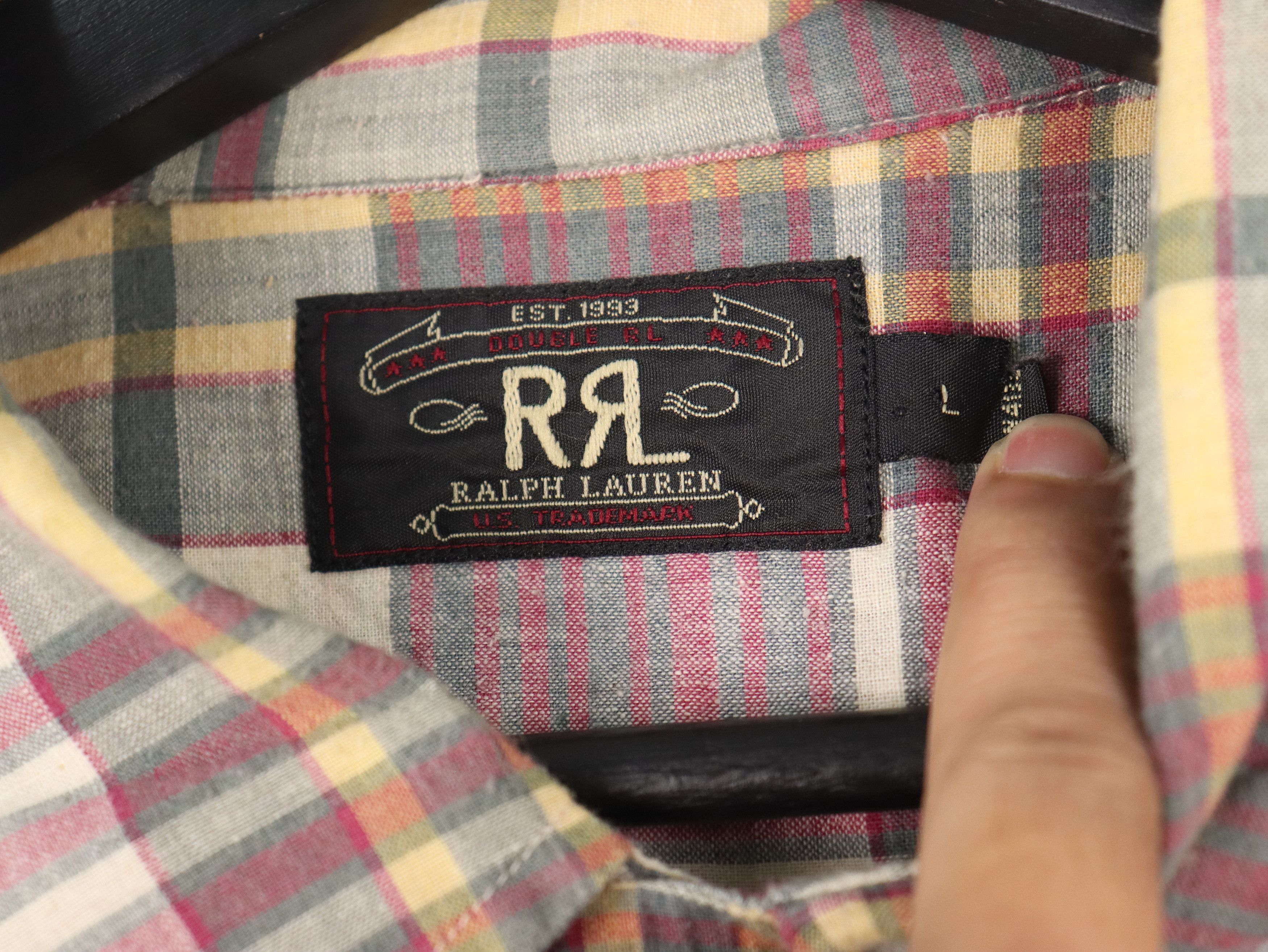 RRL Ralph Lauren RRL Ralph Lauren Plaid Shirt Size US L / EU 52-54 / 3 - 5 Thumbnail