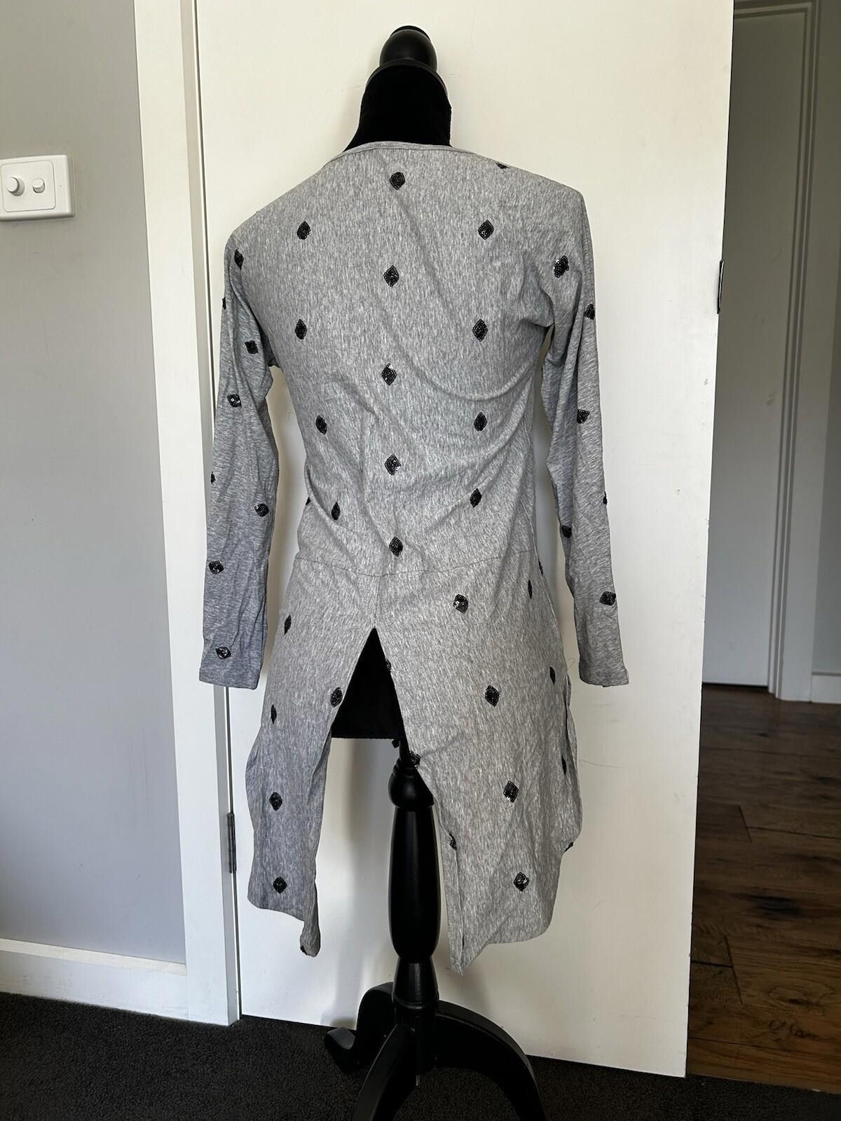 Other Cartel & Willow Long Sleeve Grey Sequin Diamond -Sz S (7) Size S / US 4 / IT 40 - 7 Thumbnail