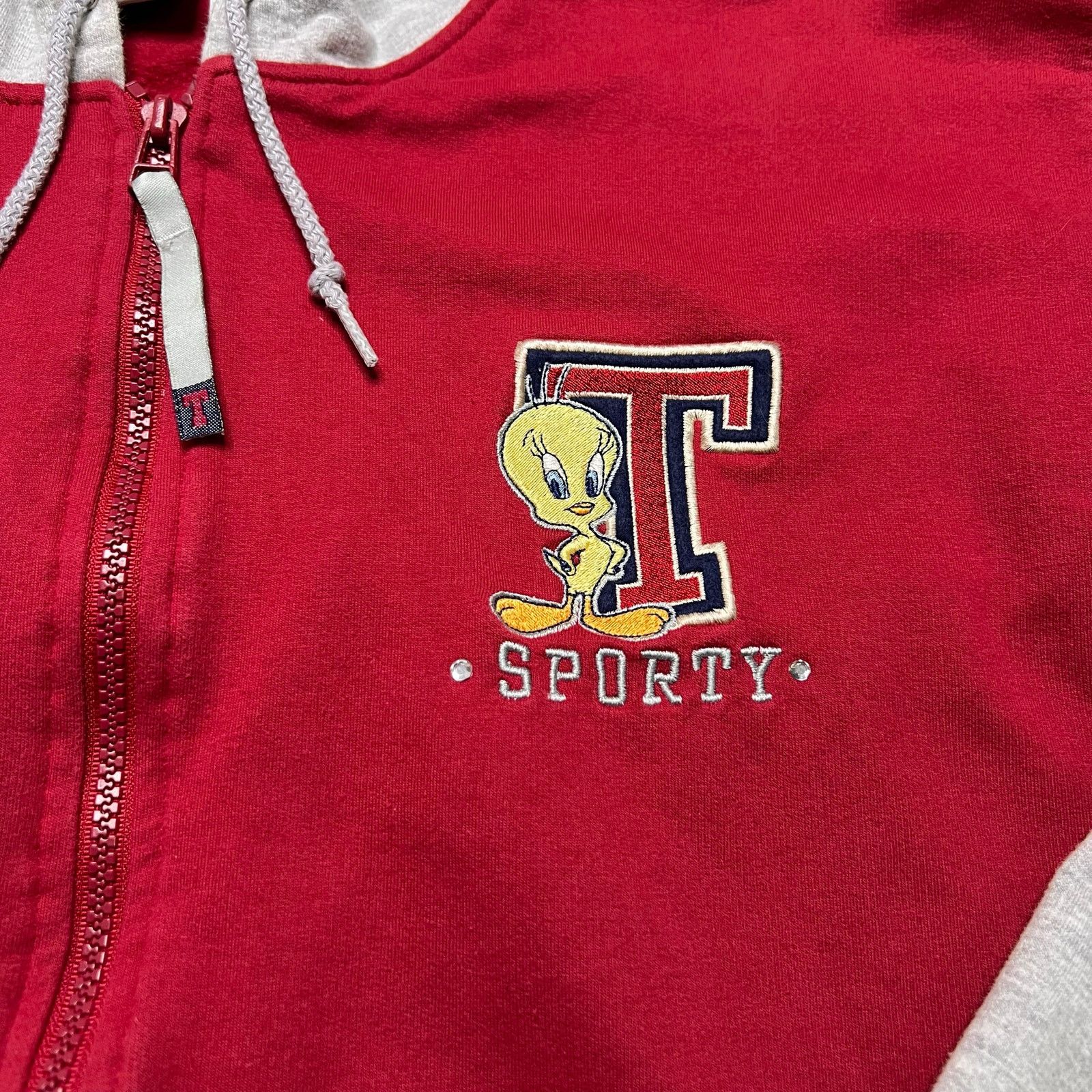Vintage Vintage Looney Tunes T Sporty Tweety Bird Hoodie Large Y2K Size US L / EU 52-54 / 3 - 5 Thumbnail