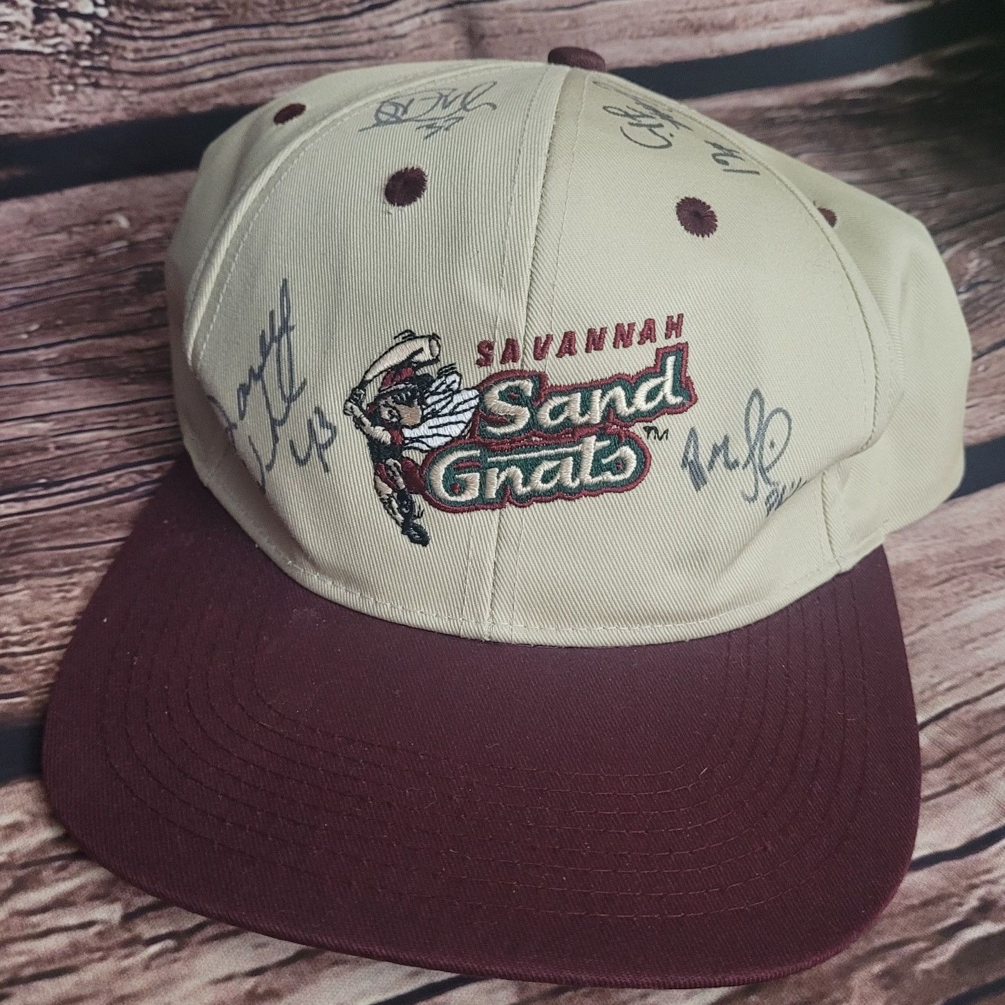 MLB × Vintage Vtg Savannah Sand Gnats Minor League snapback hat Size ONE SIZE - 1 Thumbnail