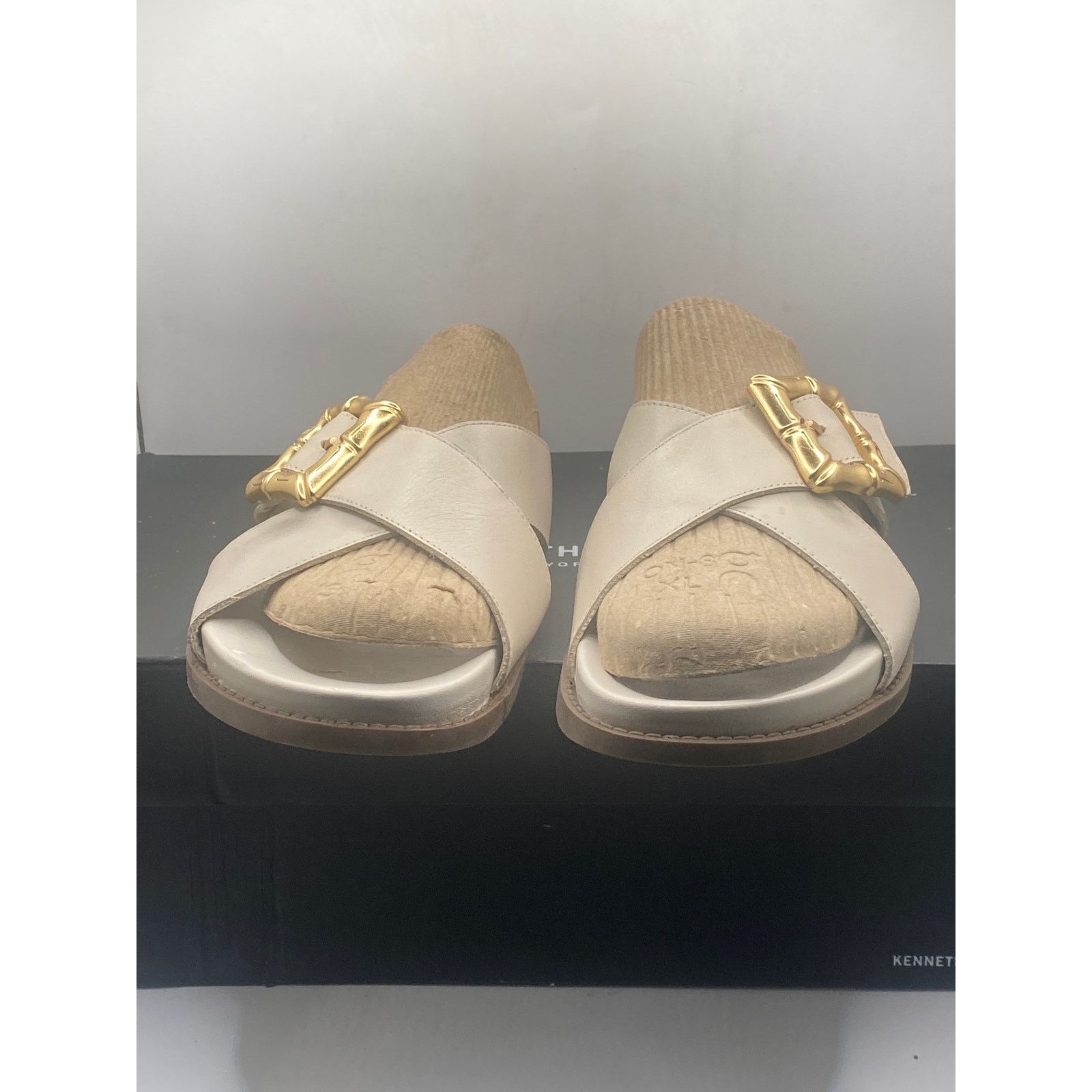 SCHUTZ Schultz Wmns Enola Crossover Strap Slide Sandals Size 10B Size US 10 / IT 40 - 3 Thumbnail