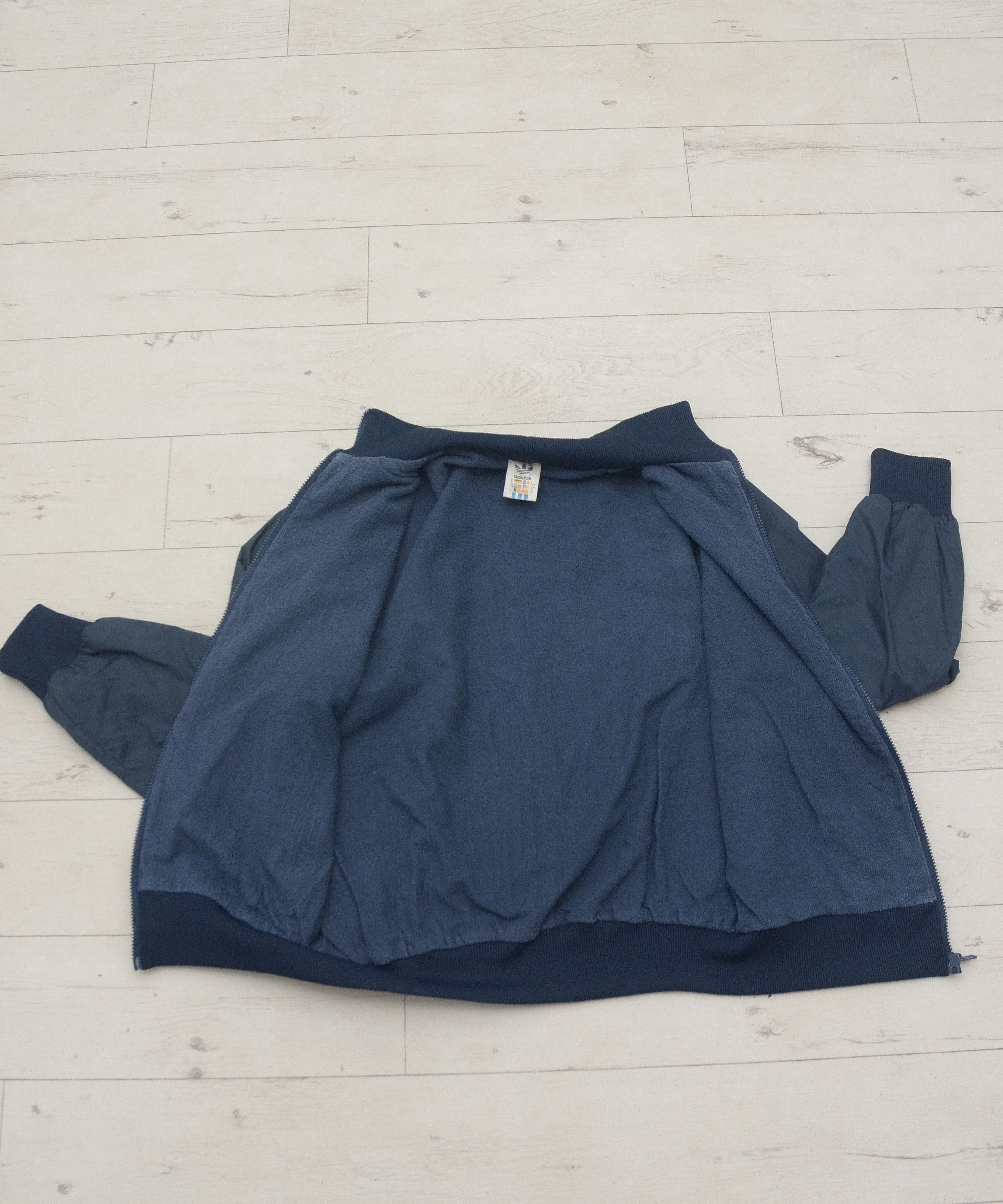Adidas × Vintage 90s Vintage Adidas Original Track Bomber Jacket Size US L / EU 52-54 / 3 - 8 Thumbnail