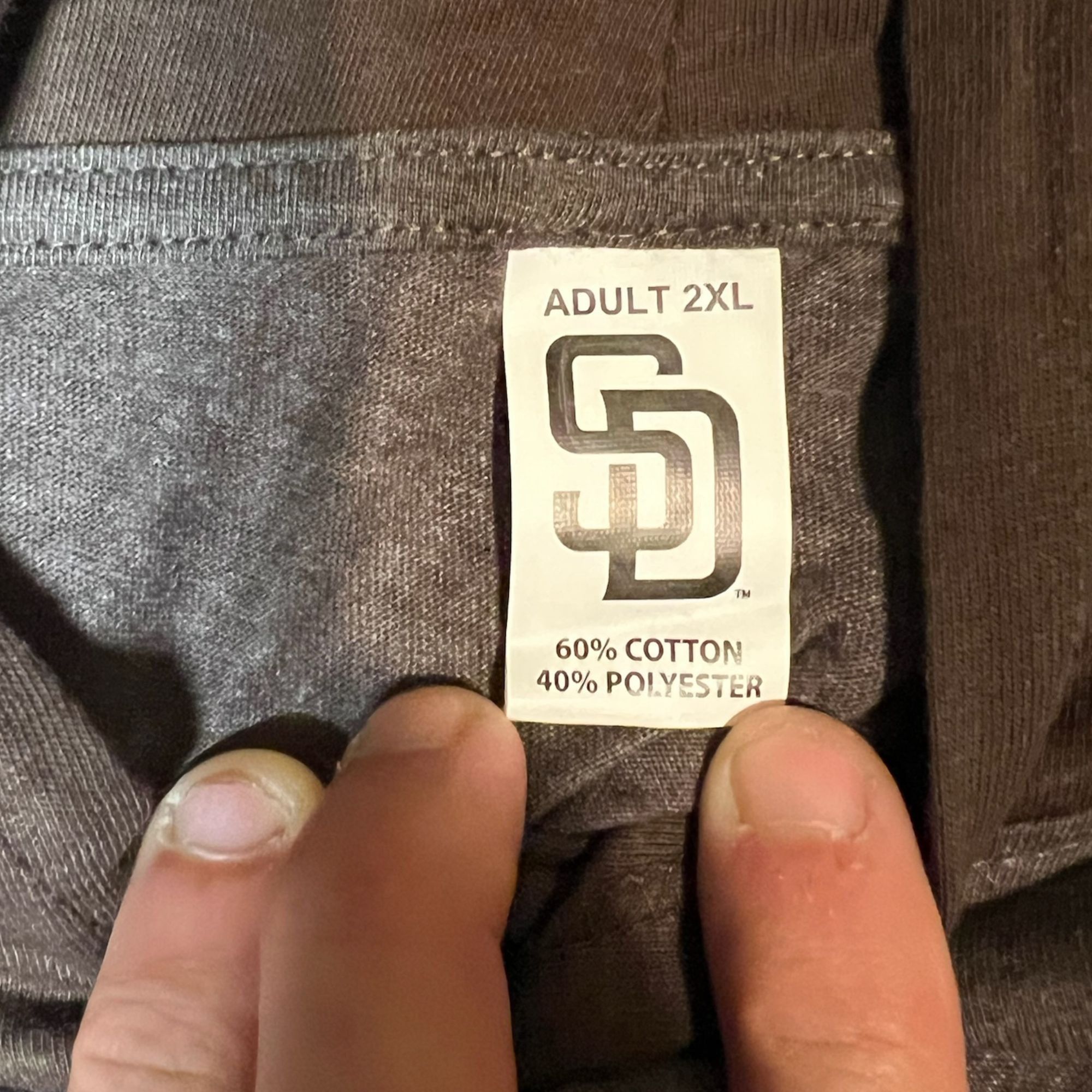 Other San Diego Padres Pull Up Hoodie 2XL Gray & Brown 60% Cotton Size US XXL / EU 58 / 5 - 6 Thumbnail