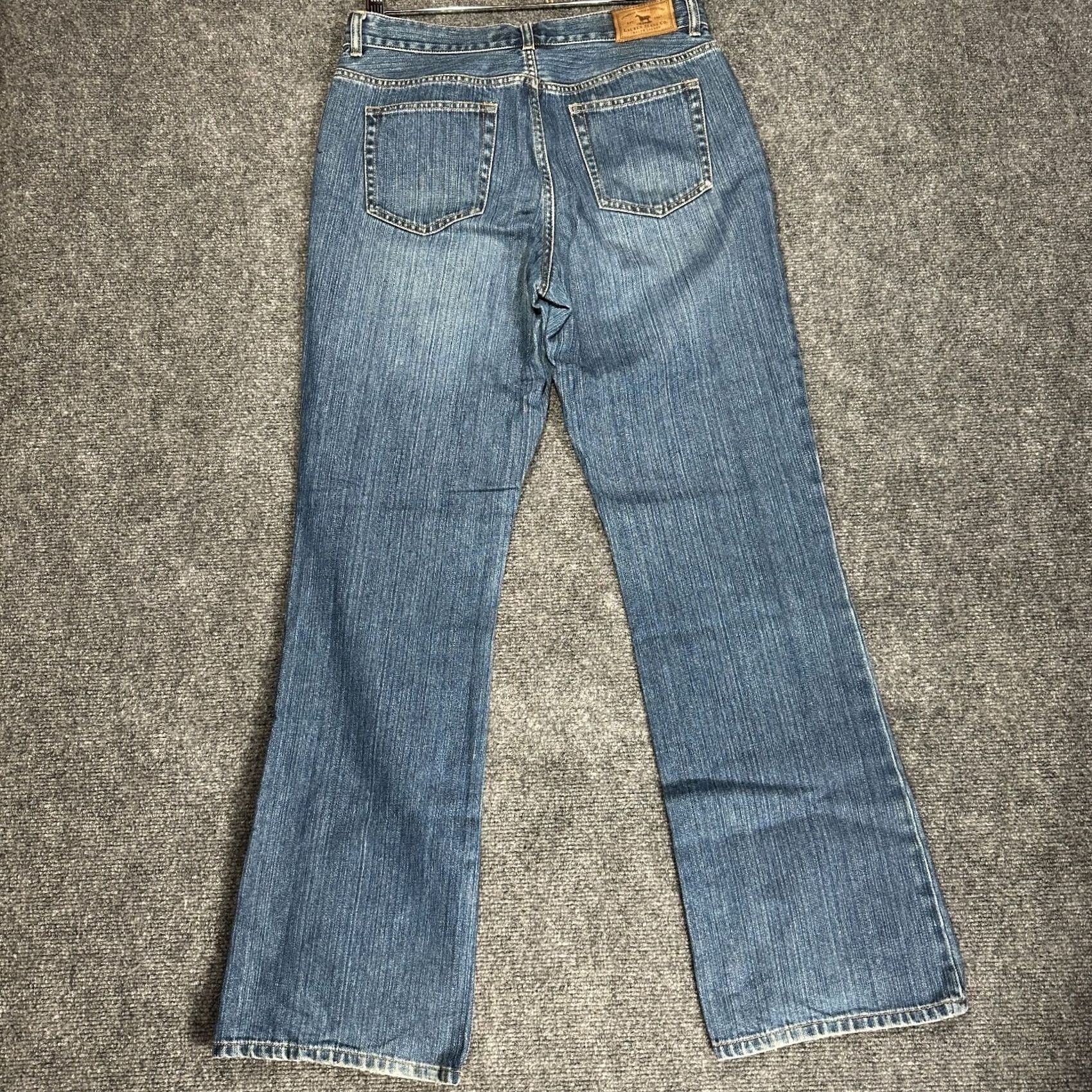 CO Lauren Jeans Co Ralph Lauren Jeans Womens Bootcut Floral Distressed Knee Size 6 Blue Size 28" / US 6 / IT 42 - 7 Thumbnail
