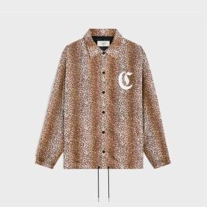 Celine o1bcso1str0825 2W864136U Leopard Print Shell Jacket Leopard Size US L / EU 52-54 / 3 - 1 Preview