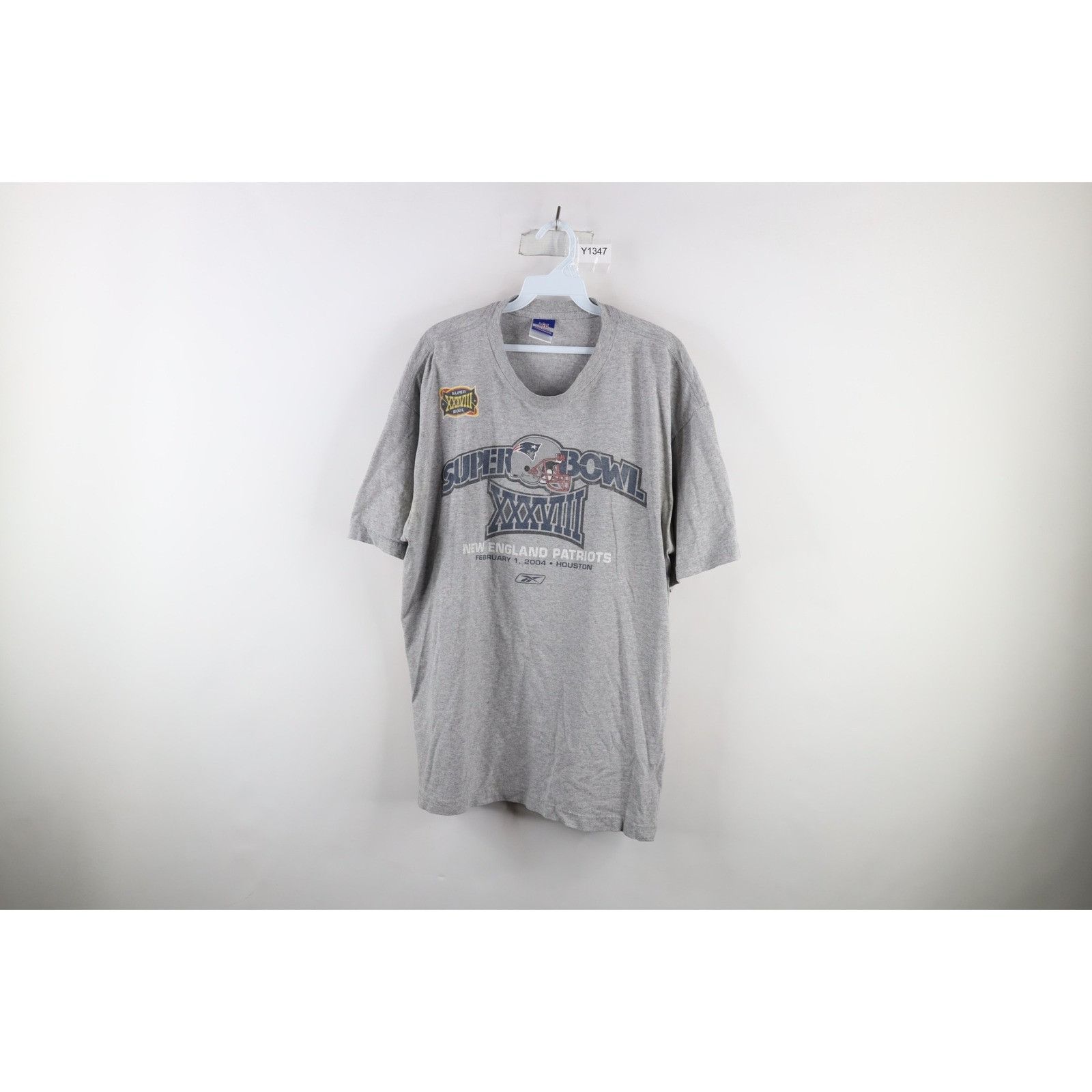 Reebok Vintage Reebok 2004 Super Bowl New England Patriots T-Shirt Size US XL / EU 56 / 4 - 1 Thumbnail