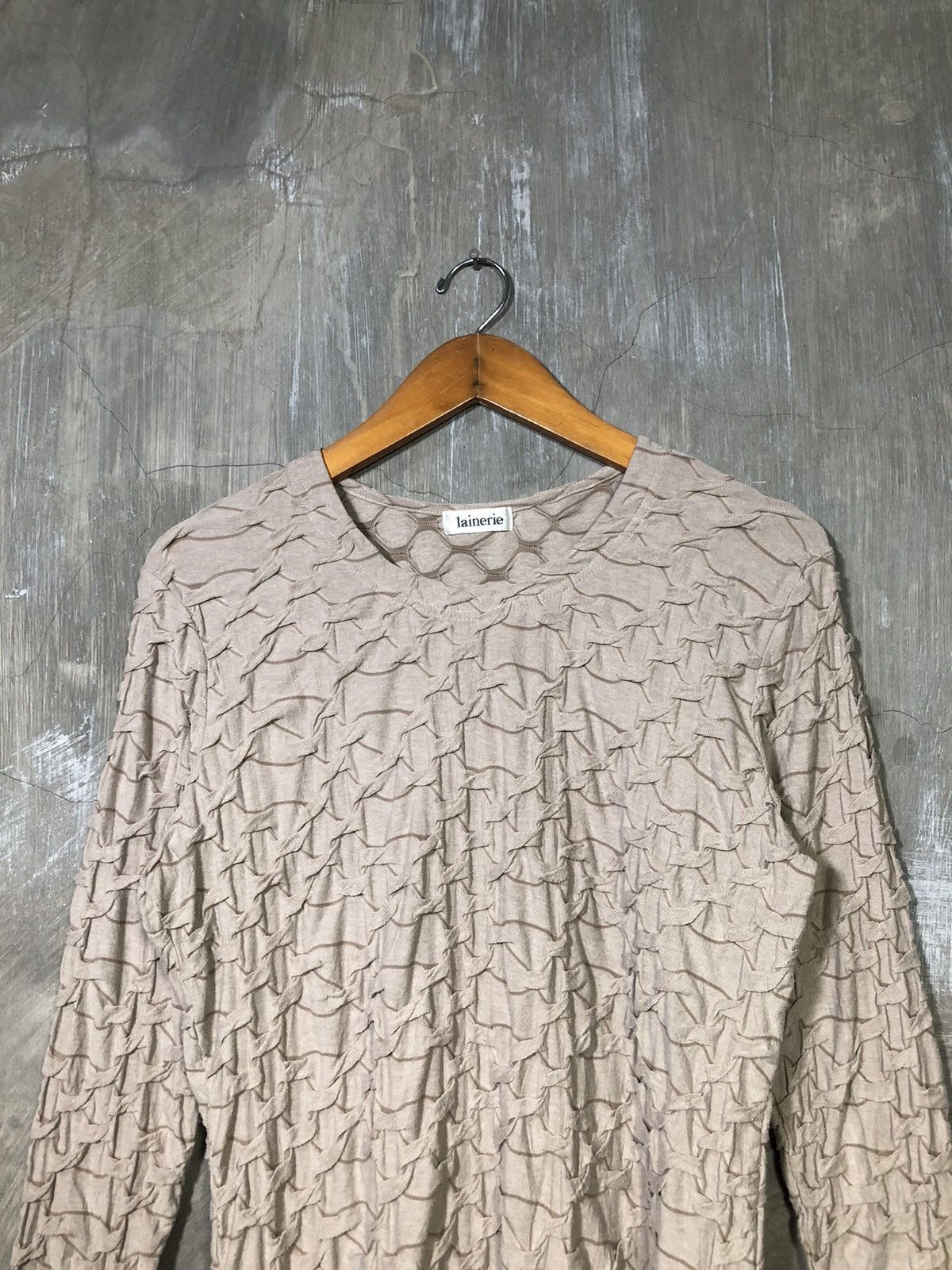 Japanese Brand Japanese Lainere Wrinkle Longsleeve T-shirt Size US L / EU 52-54 / 3 - 2 Thumbnail