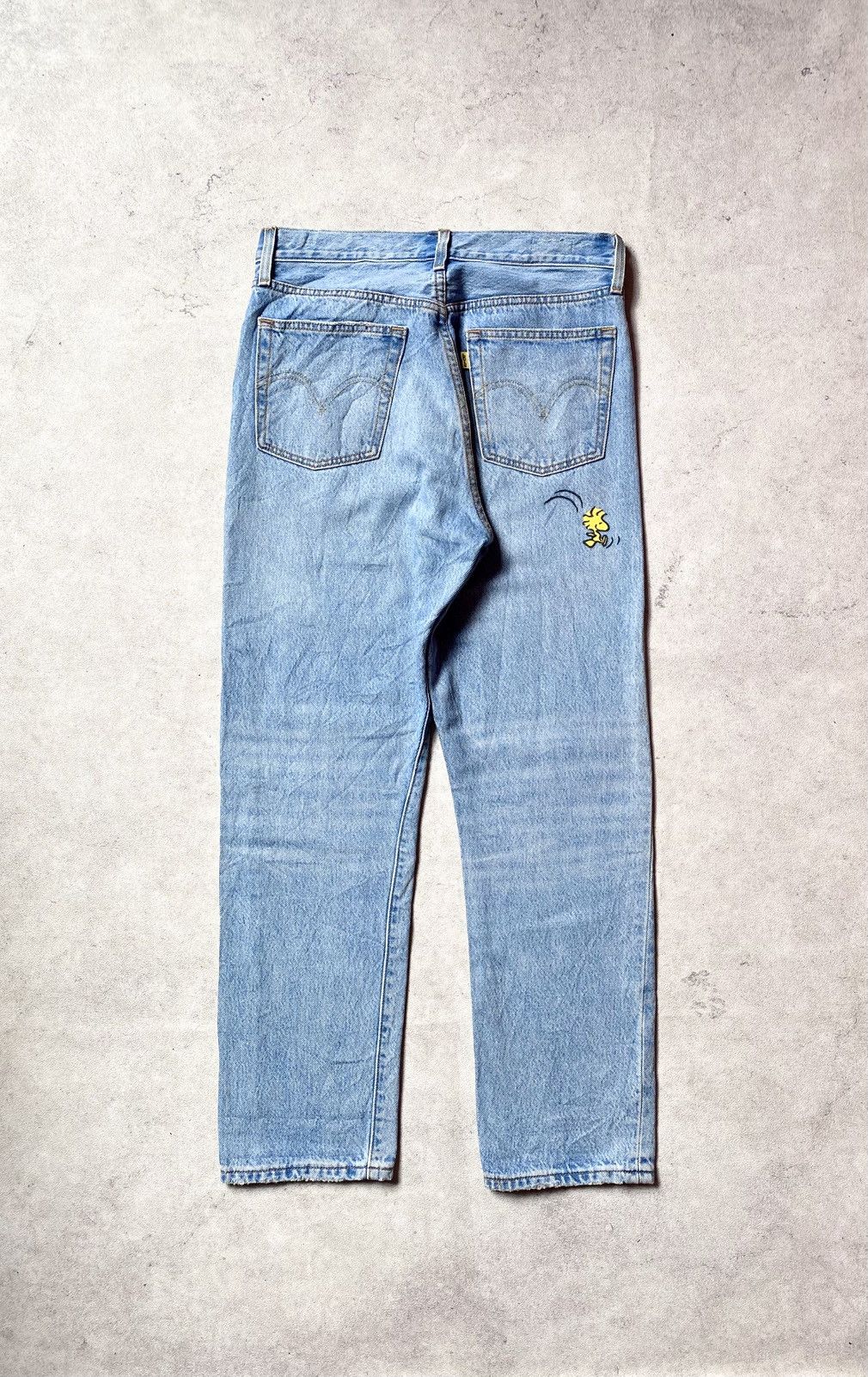 Levi's Levis 501 x Peanuts Snoopy Light Blue Jeans Size 28" / US 6 / IT 42 - 2 Thumbnail