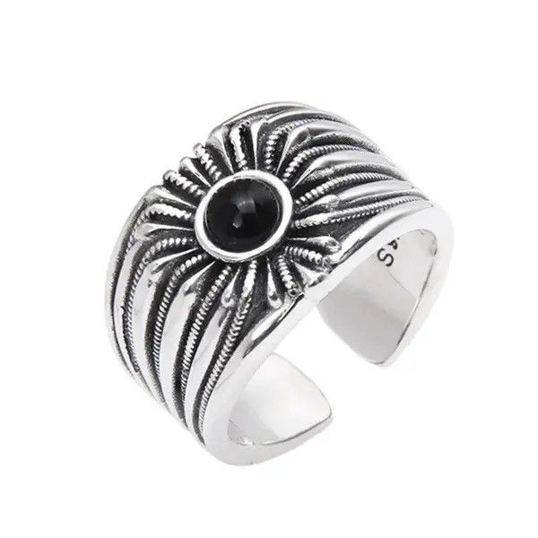 VIBE Vintage Thai Silver 925 Ring Size ONE SIZE - 1 Thumbnail
