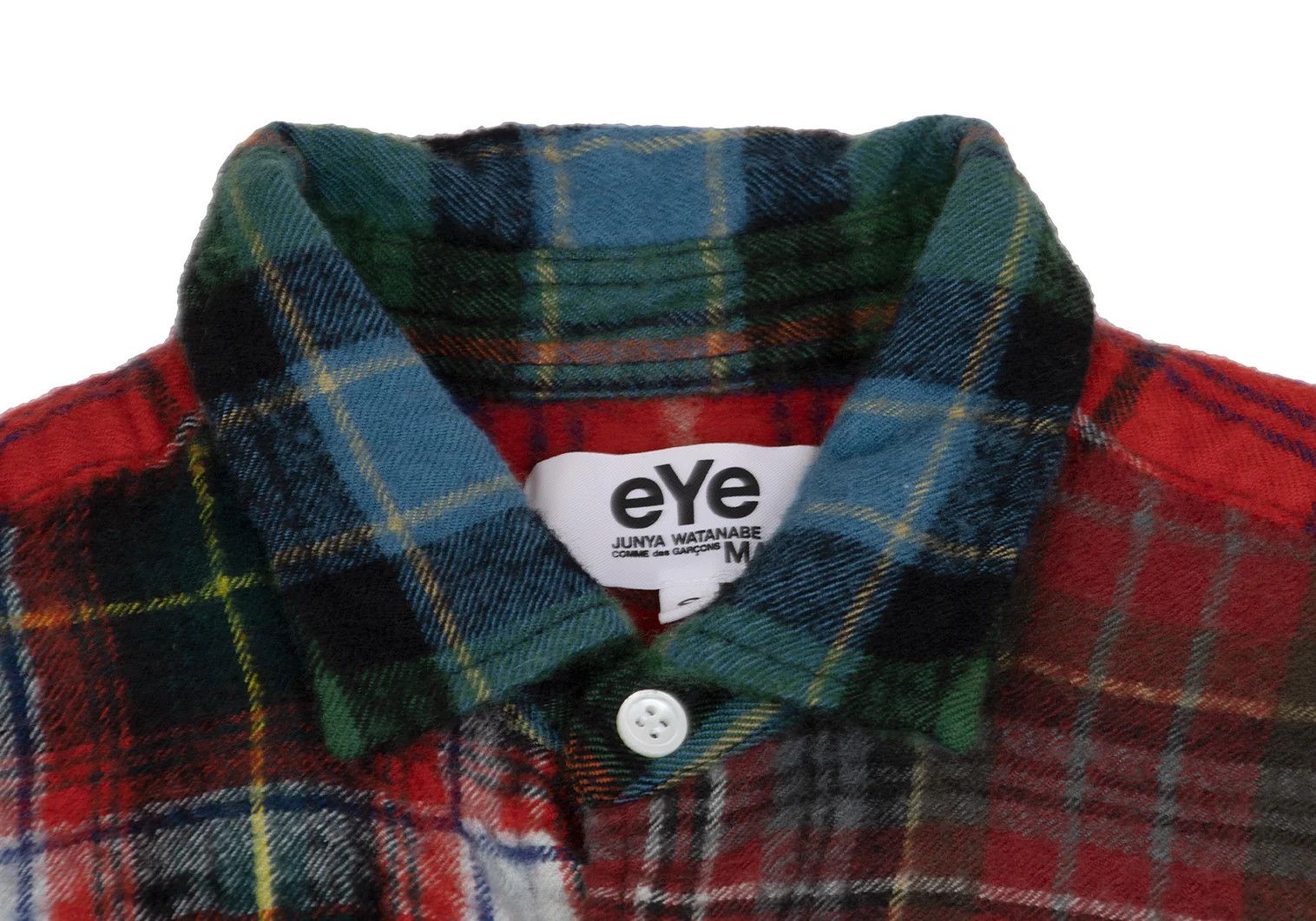 Junya Watanabe Wool Crazy Check Flannel Shirt in Red and Green S Size US S / EU 44-46 / 1 - 3 Thumbnail