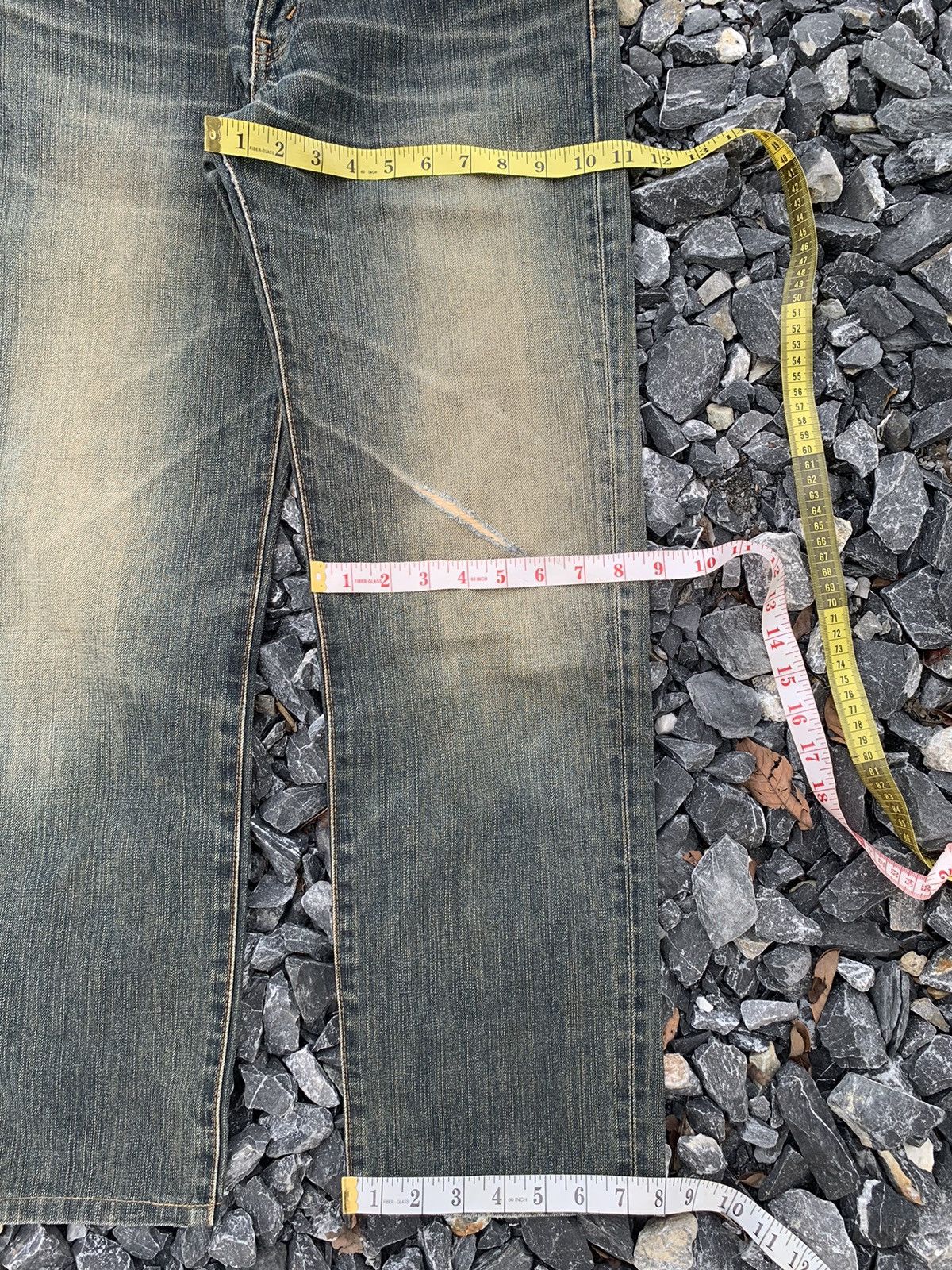 Edwin VINTAGE EDWIN 503ZZ RUSTY MUDWASH JAPANESE DISTRESSED DENIM Size US 30 / EU 46 - 18 Thumbnail