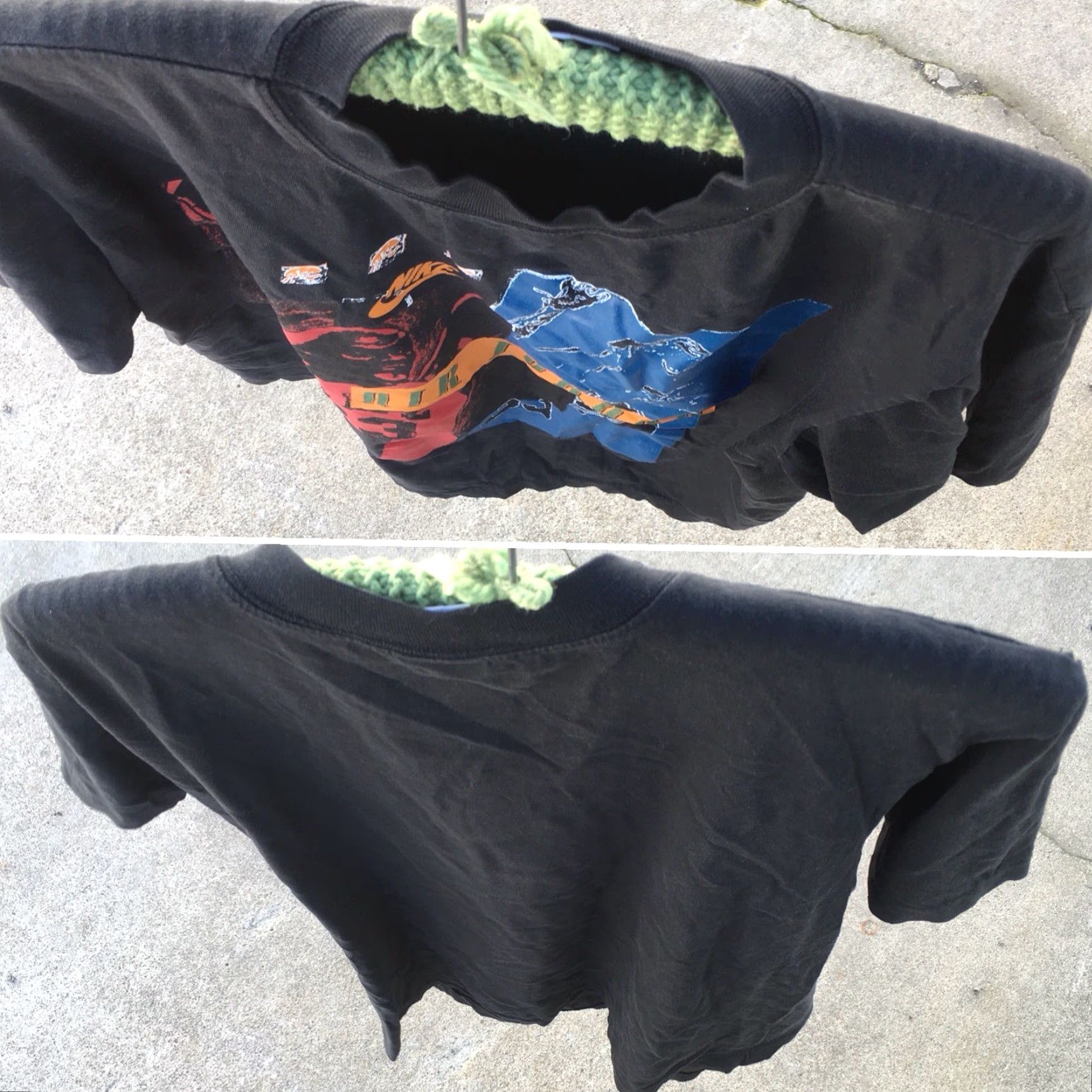 Nike VINTAGE Nike Michael Jordan T-Shirt 90s Graphic Print Crew Neck Short Sleeve Men L Black Canada Tag Size L Mens Size US L / EU 52-54 / 3 - 3 Thumbnail