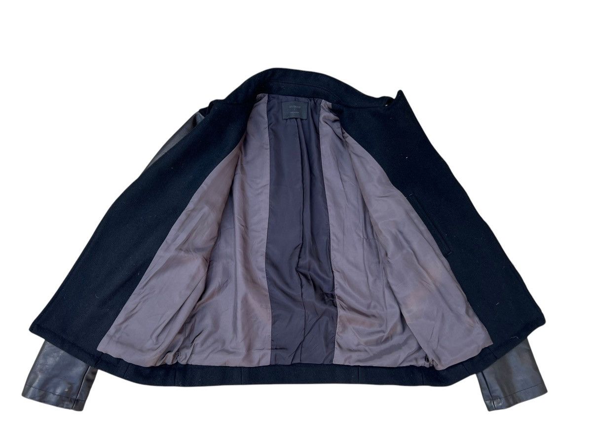 Leather STUDIOUS Japan Asymmetrical Wool Cowhide Leather Jacket Size US S / EU 44-46 / 1 - 14 Thumbnail