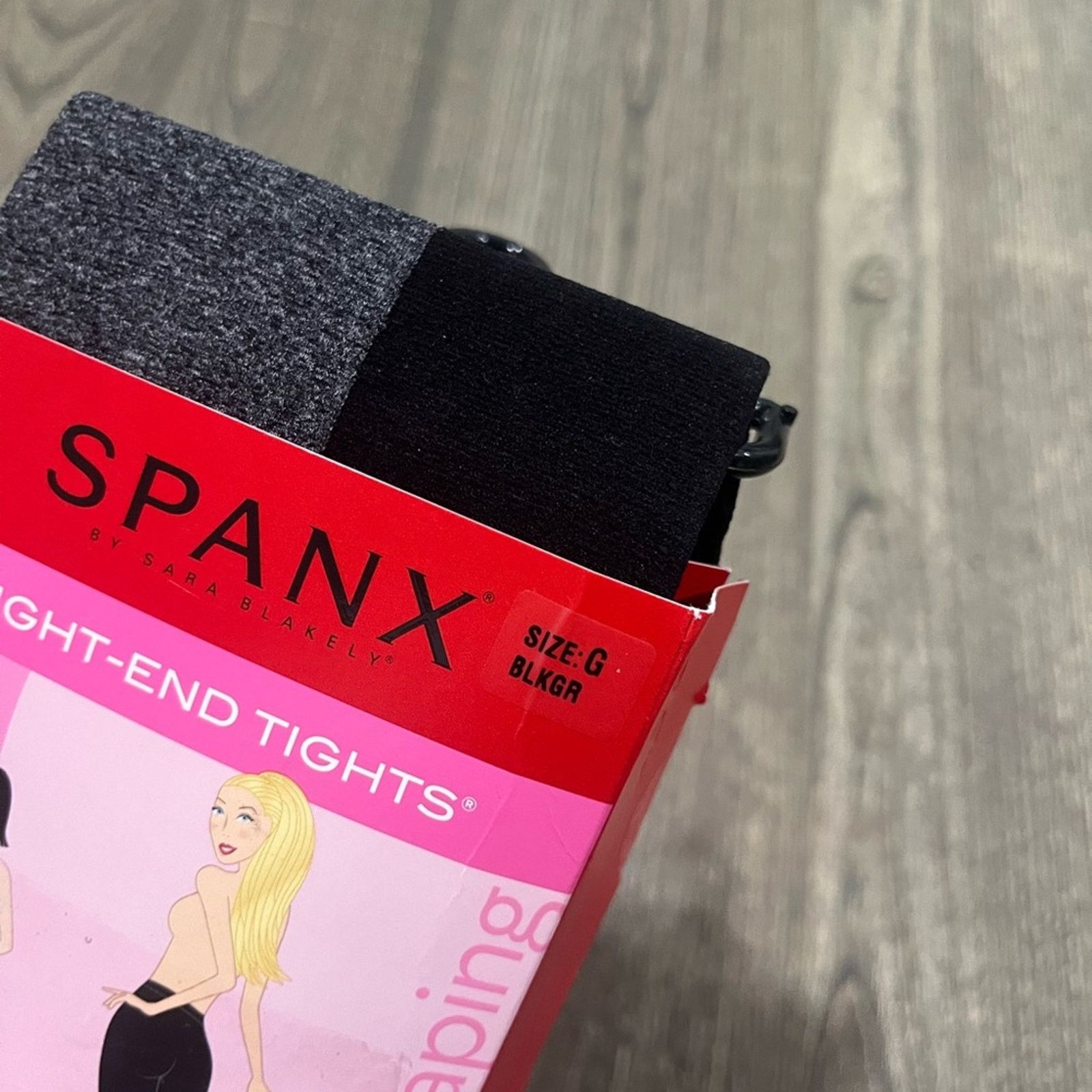 Spanx NWT Spanx Patterned Tight-End Tights Metallic Gray Size Q Size ONE SIZE - 2 Thumbnail