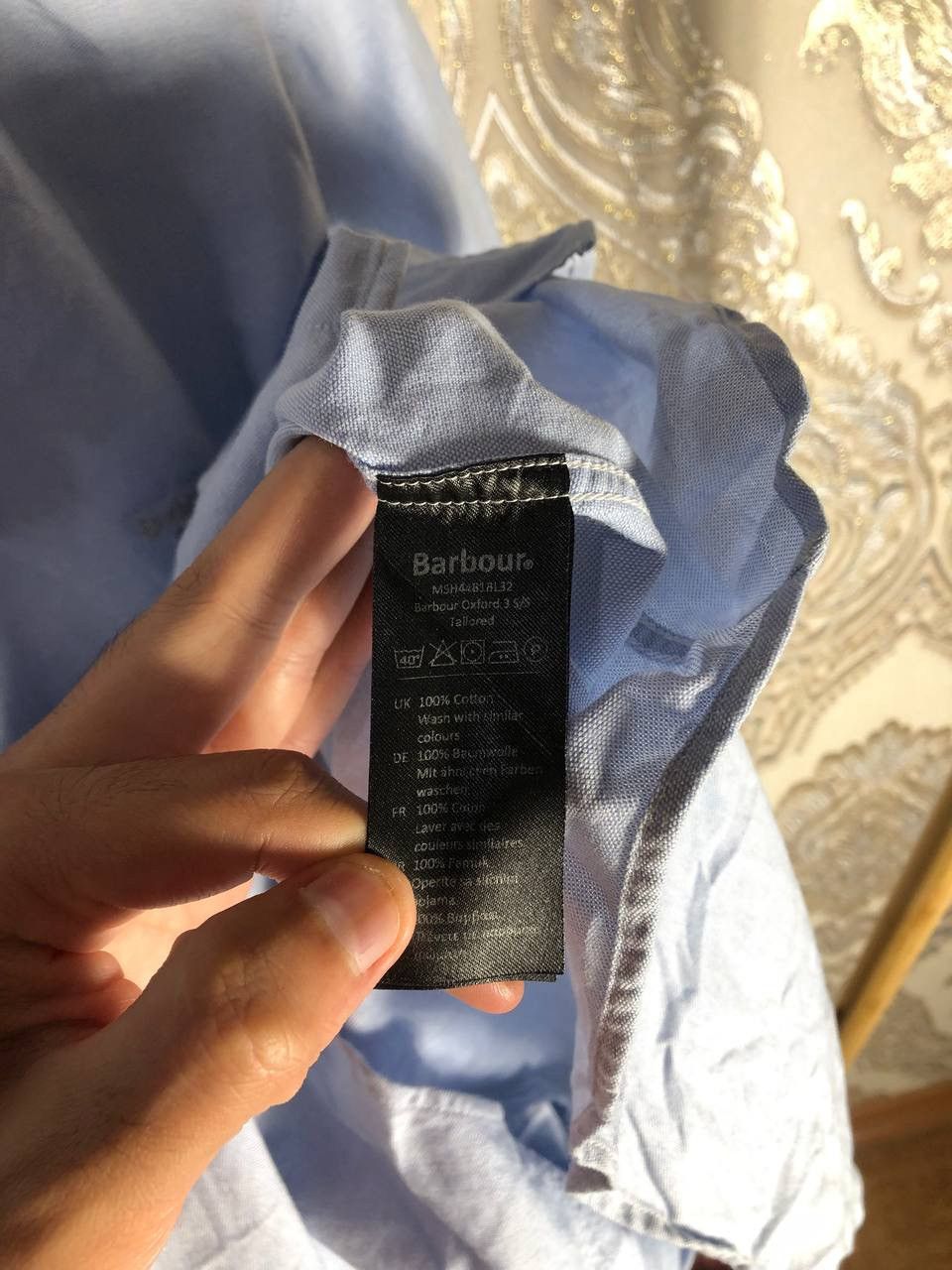 Barbour × Vintage VERY RARE BARBOUR OXFORD TALLORED FIT SHIRT ENGLAND STYLE Size US XXL / EU 58 / 5 - 4 Thumbnail