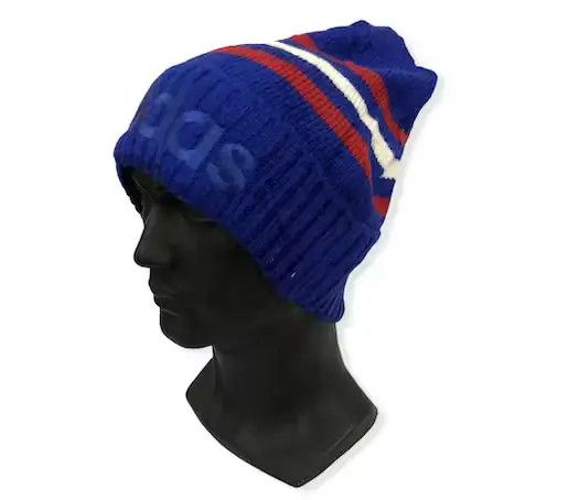 Adidas Vintage Adidas Spell Out beanie Hat Size ONE SIZE - 1 Thumbnail