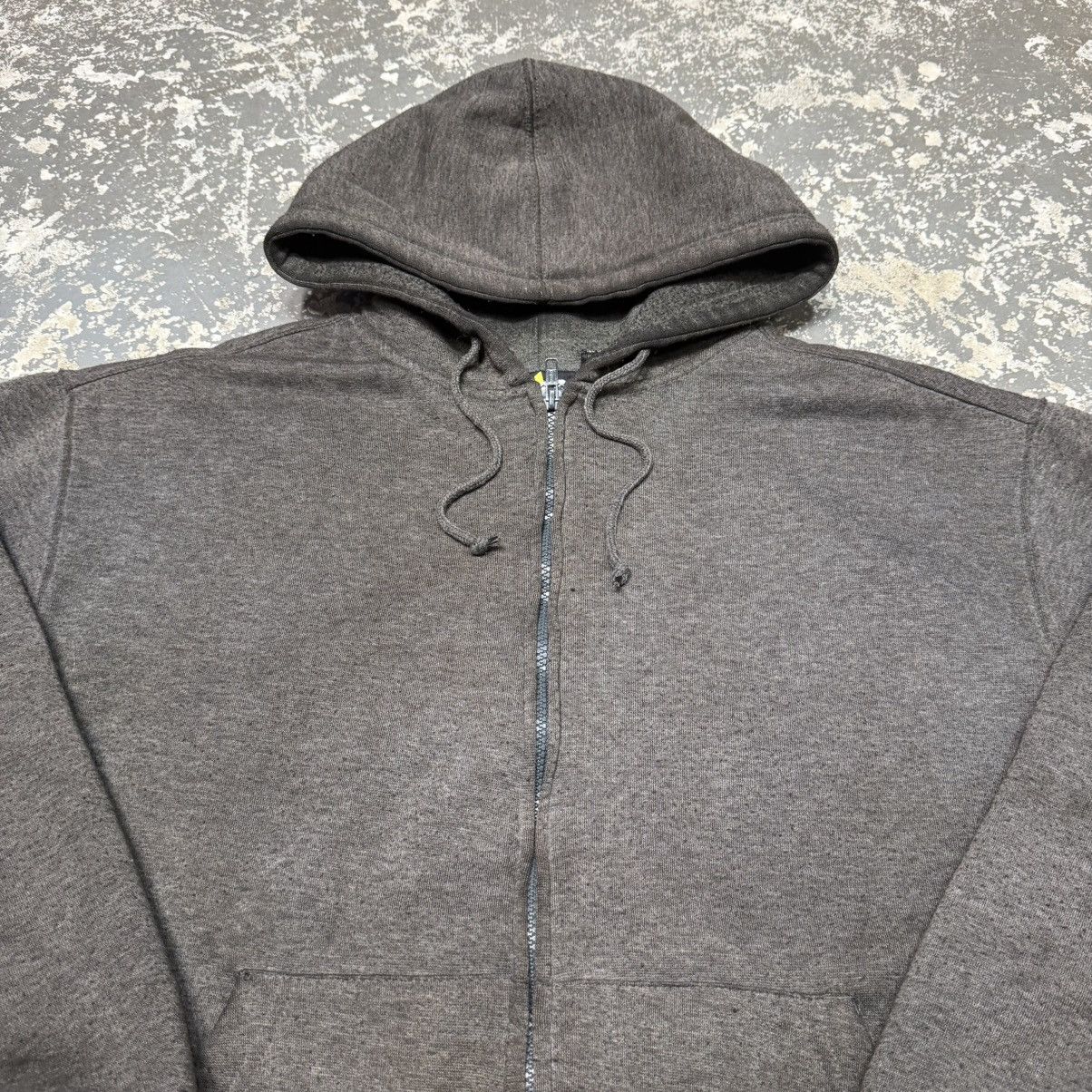 Vintage Vintage Athletech Black/Grey Waffle Thermal Zip Hoodie Sweat Size US XL / EU 56 / 4 - 9 Thumbnail