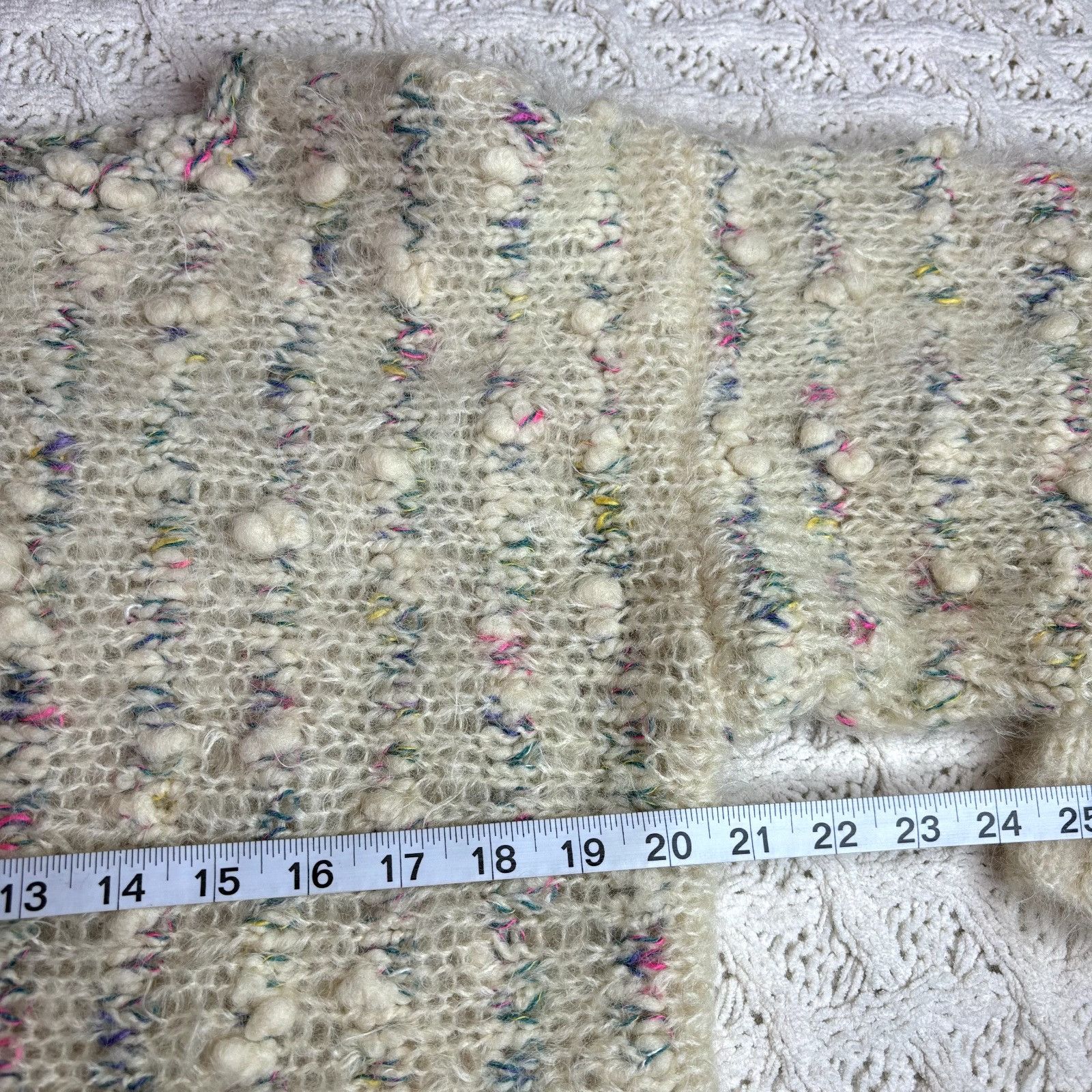 Other Bernat Klein Hand-Knit Mohair Bobble Sweater, Multicolor Pul Size M / US 6-8 / IT 42-44 - 4 Thumbnail