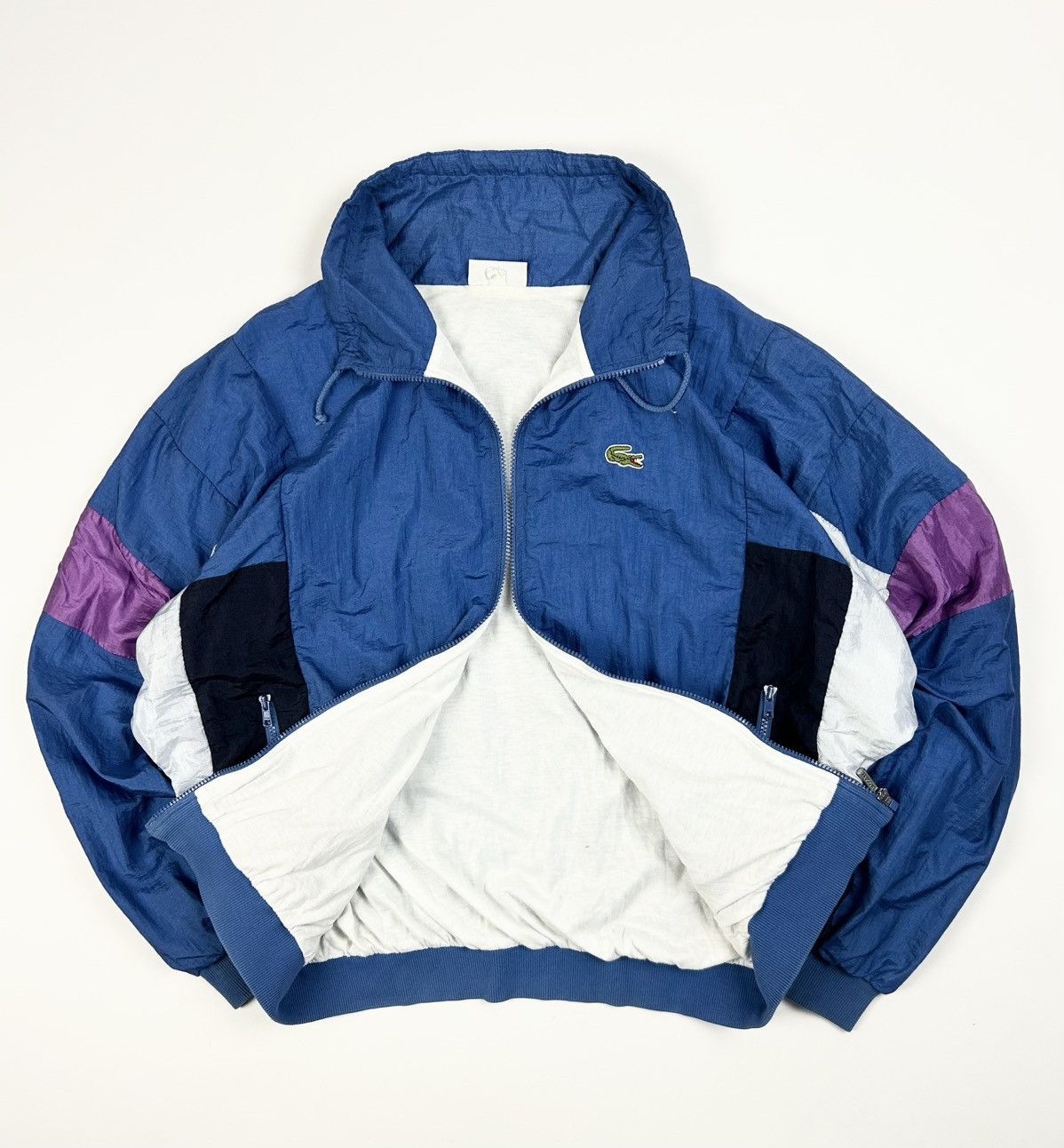 Lacoste × Vintage Vintage 90s Lacoste Light Track Jacket y2k rare Size US XL / EU 56 / 4 - 2 Thumbnail