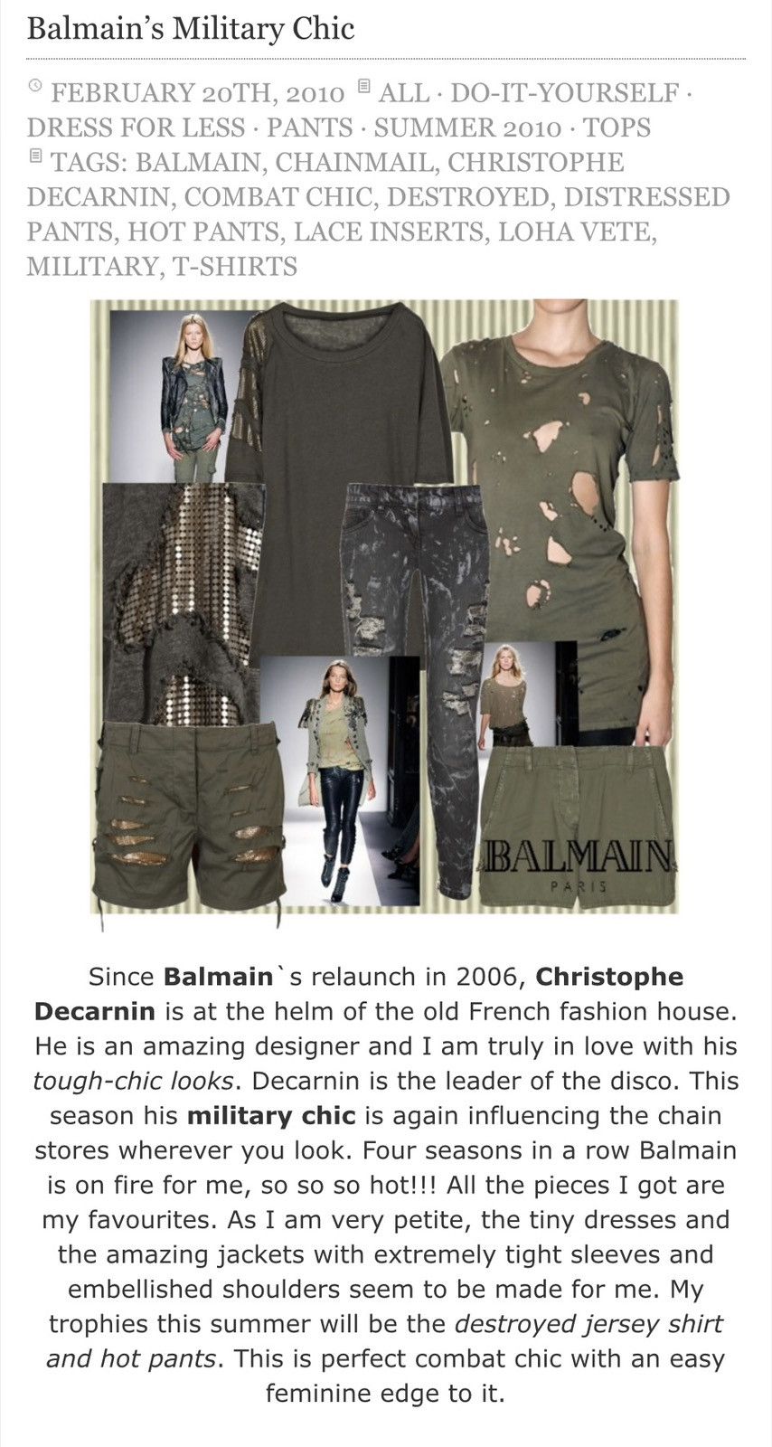 Balmain SS10 Distressed Thermal Bullet Tee - Christophe Decarnin Size US XL / EU 56 / 4 - 8 Thumbnail