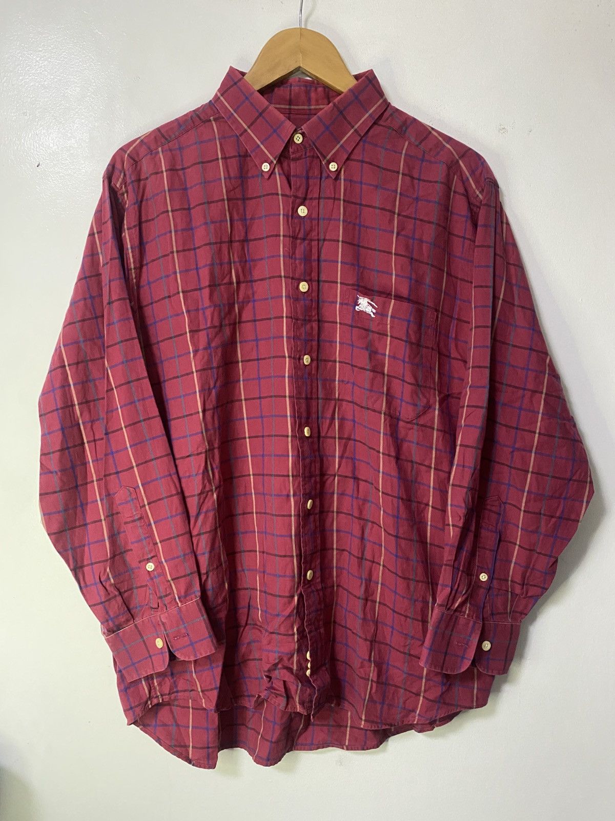 Burberry Vintage Burberry Plaid Novacheck Button Up longsleeve shirt Size US L / EU 52-54 / 3 - 2 Thumbnail