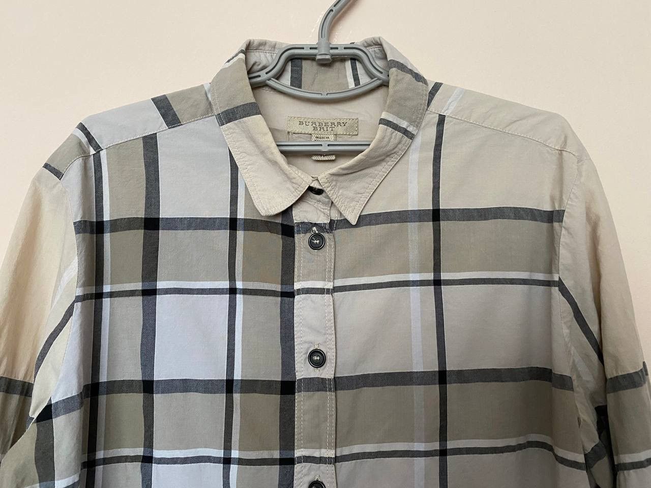 Burberry 🔥Burberry Brit Nova Rare Luxary beige Check Shirt Size S / US 4 / IT 40 - 6 Thumbnail