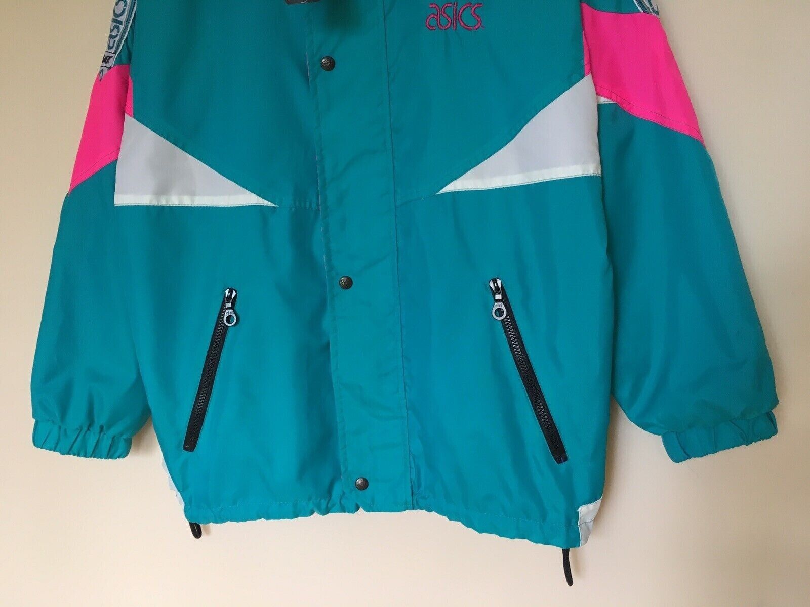 Asics VINTAGE ASICS JACKET MENS NYLON 1990s Italy 90s BLOKE RAVE Size US S / EU 44-46 / 1 - 10 Thumbnail