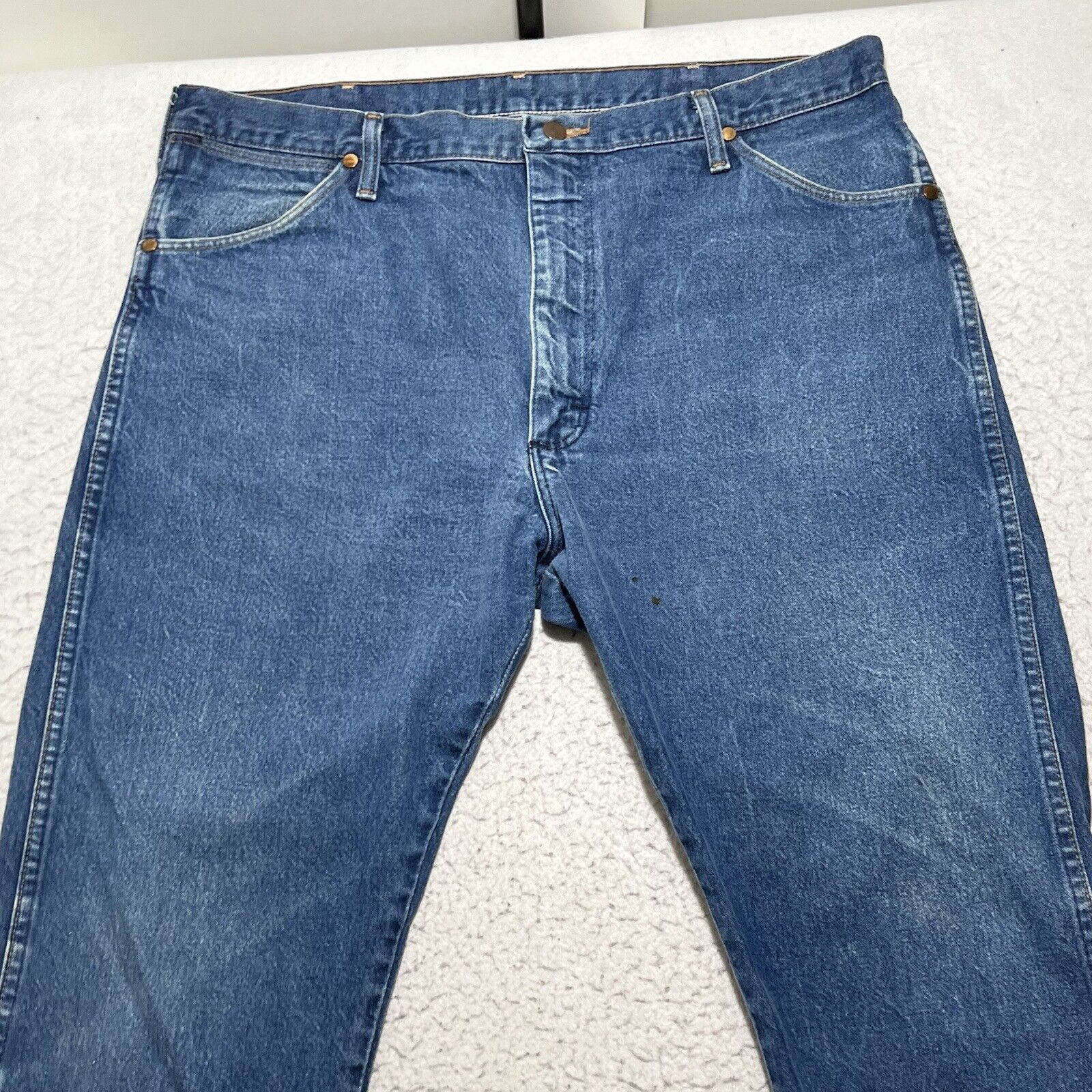 Wrangler Vintage Wrangler Western Straight Denim Blue Jeans Size US 38 / EU 54 - 2 Thumbnail