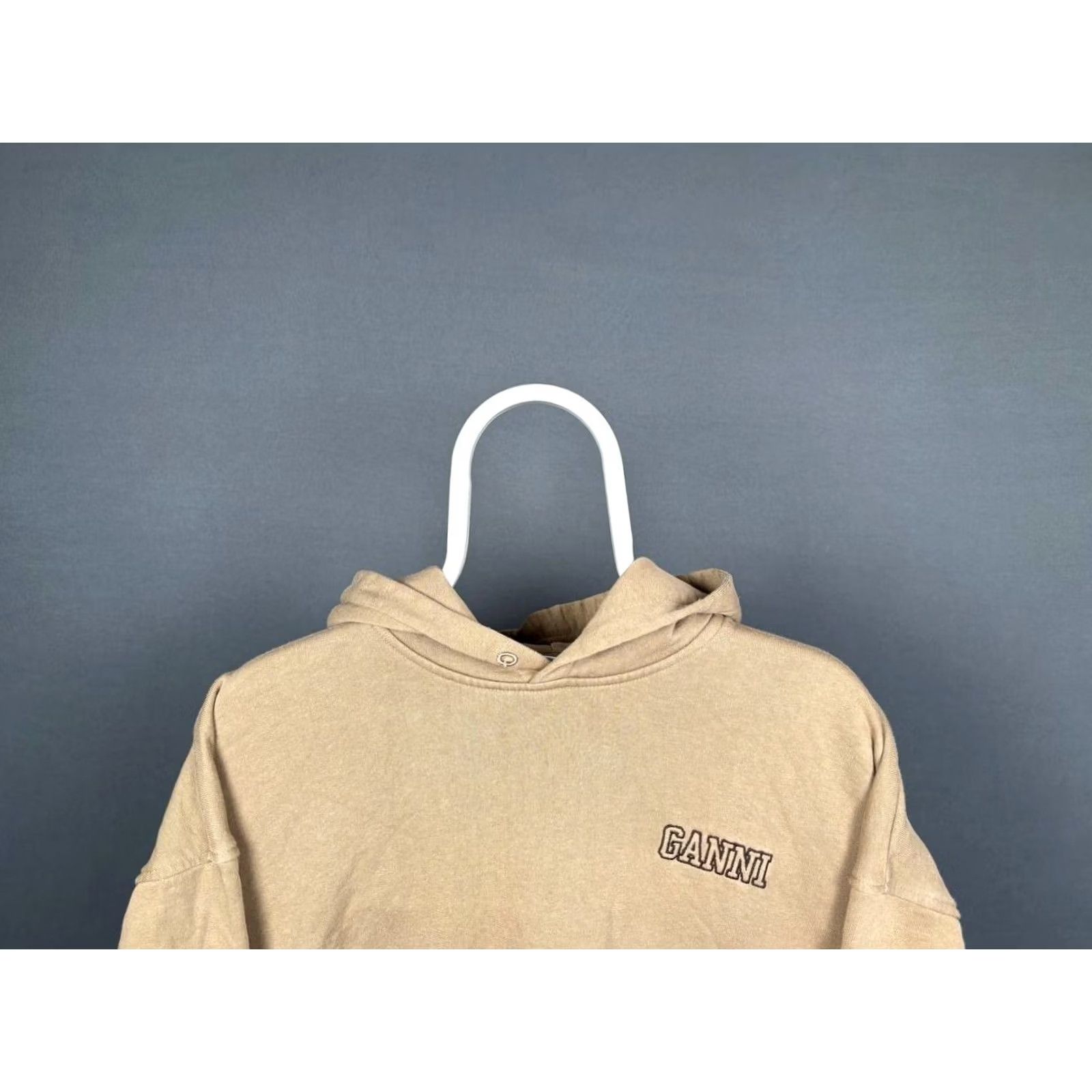 Ganni Ganni Hoodie Mens Size S/M Brown Cotton Pullover Long Sleeve Breathable Pockets Regular Fit Size US S / EU 44-46 / 1 - 6 Thumbnail