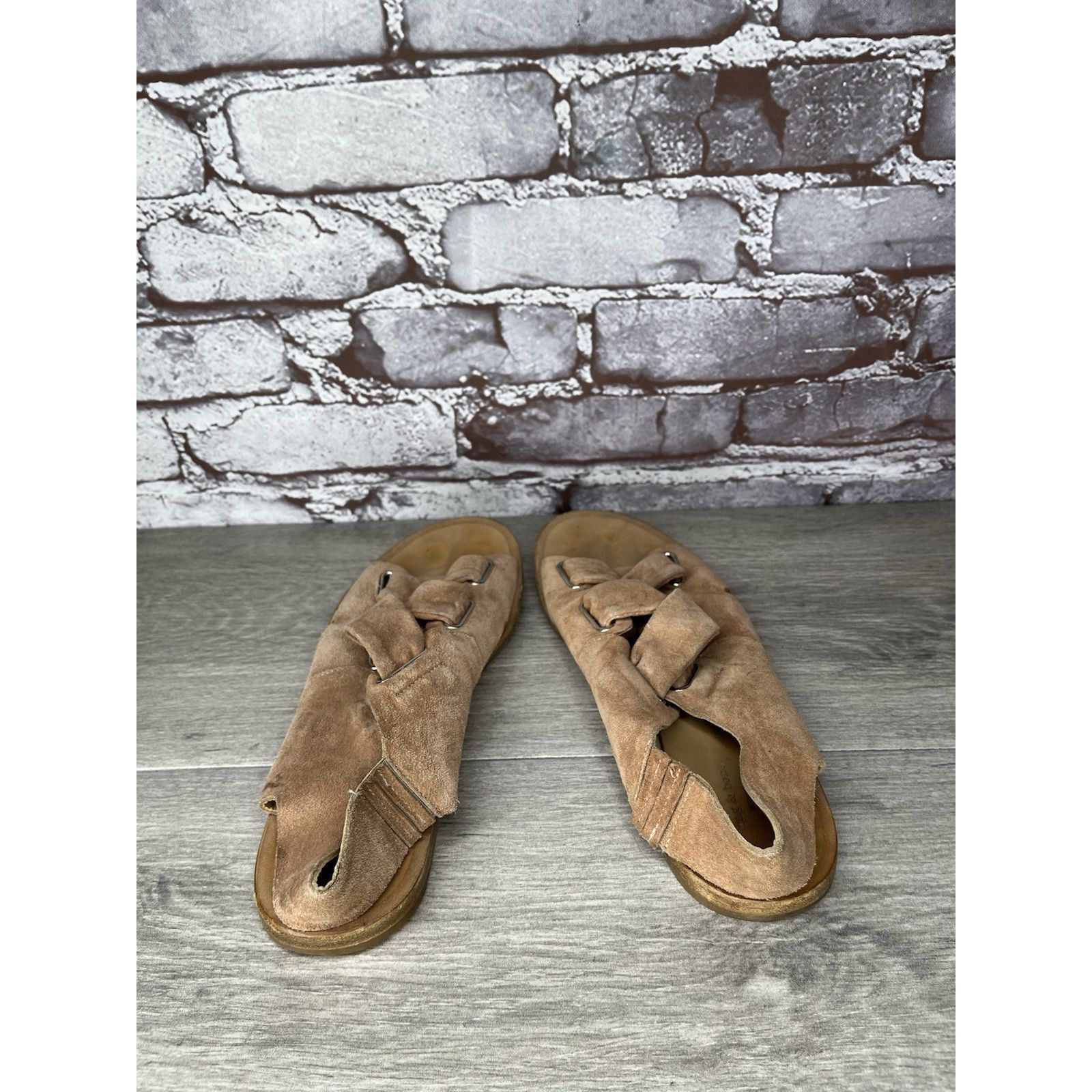 Rag & Bone Rag & Bone Pink Salmon Suede Leather Strap Flats Sandals Wom Size US 6.5 / IT 36.5 - 10 Thumbnail