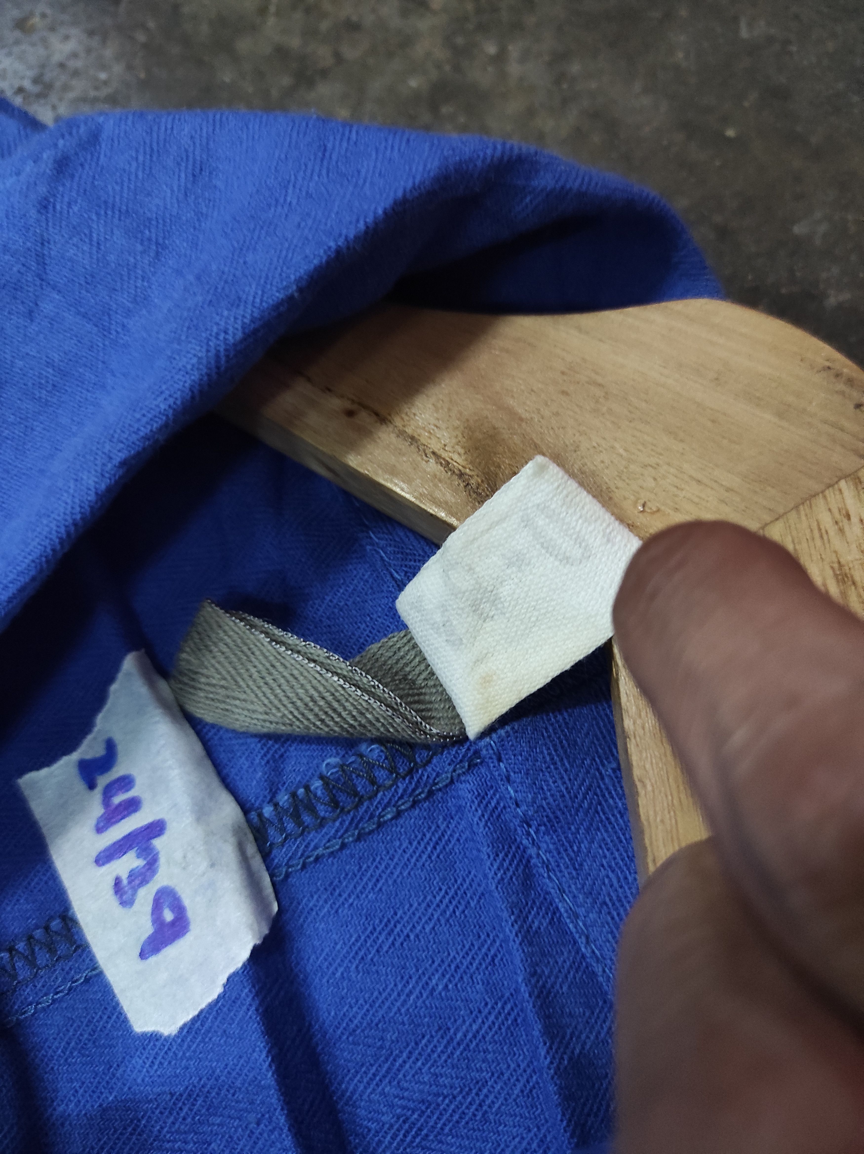Indigo × Vintage 2 50 . 84 INDIGO BLUE OVERCOAT LONG JACKET Size US L / EU 52-54 / 3 - 7 Thumbnail