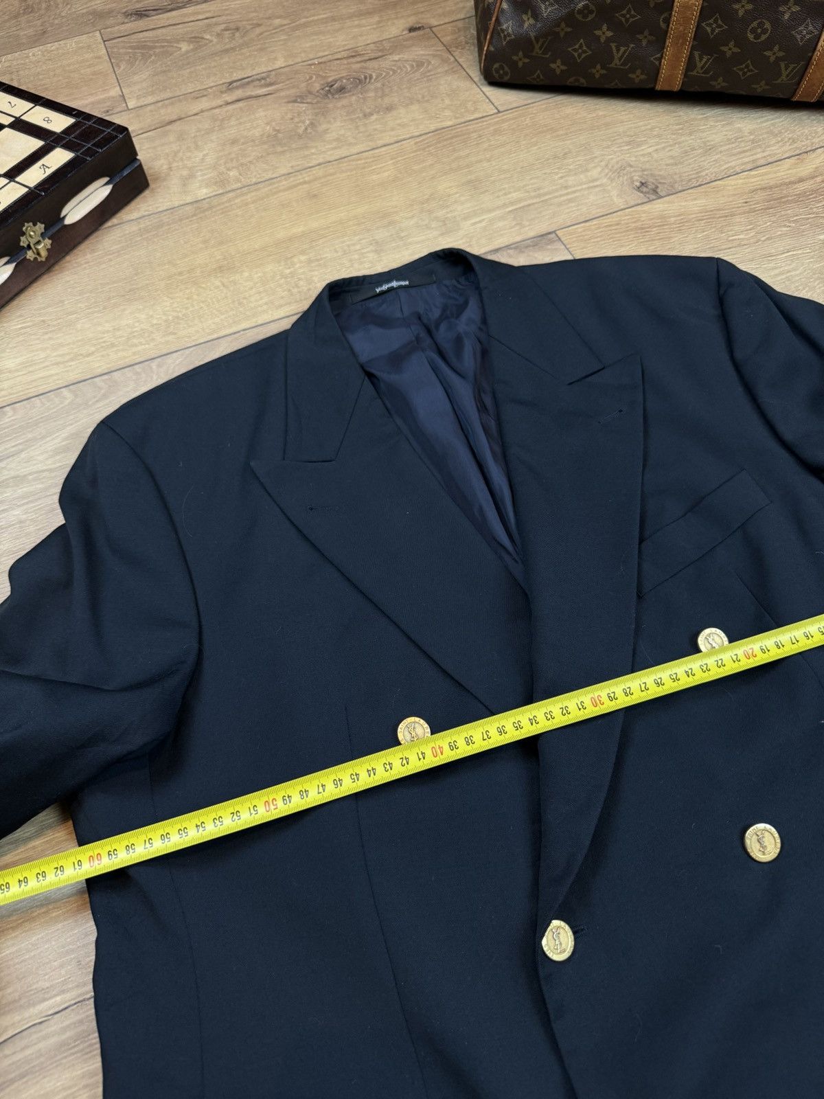Yves Saint Laurent Vintage wool blazer Yves Saint Laurent original luxury item Size 48L - 5 Thumbnail