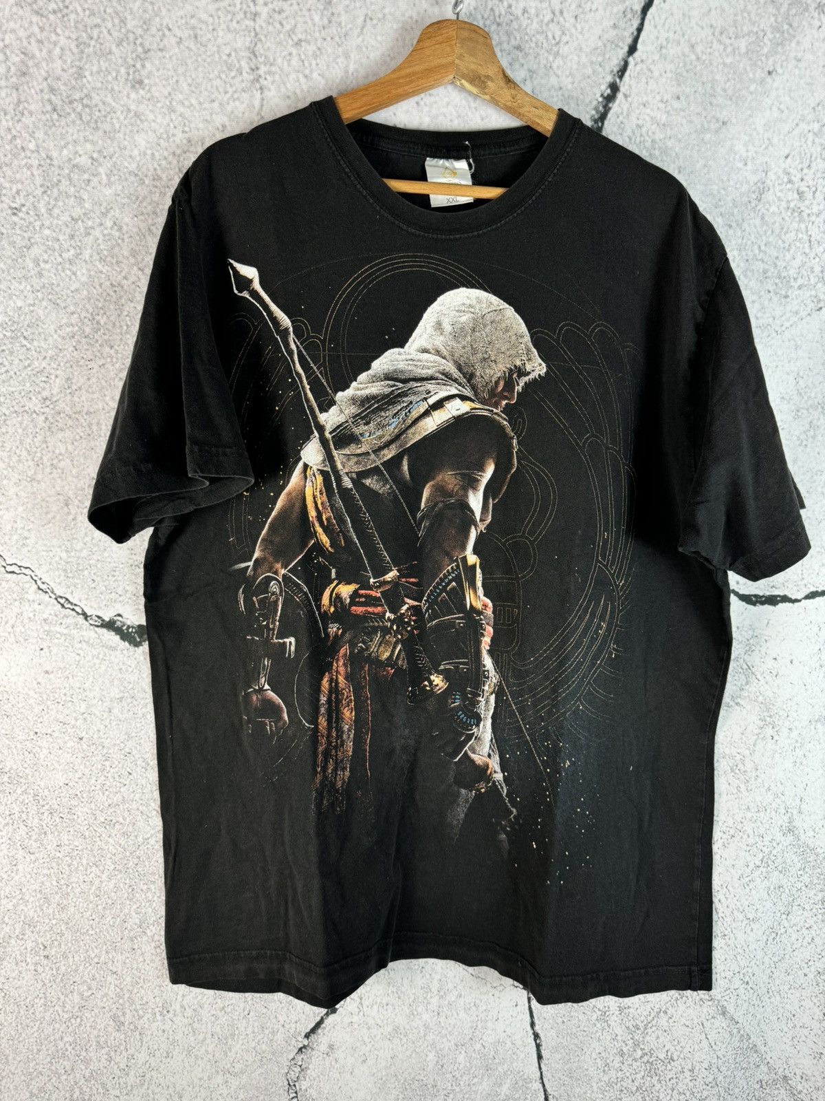 Playstation VINTAGE 2014 ASSASIN CREED ORIGINS Tshirt game ubisoft ea Size US XXL / EU 58 / 5 - 1 Thumbnail