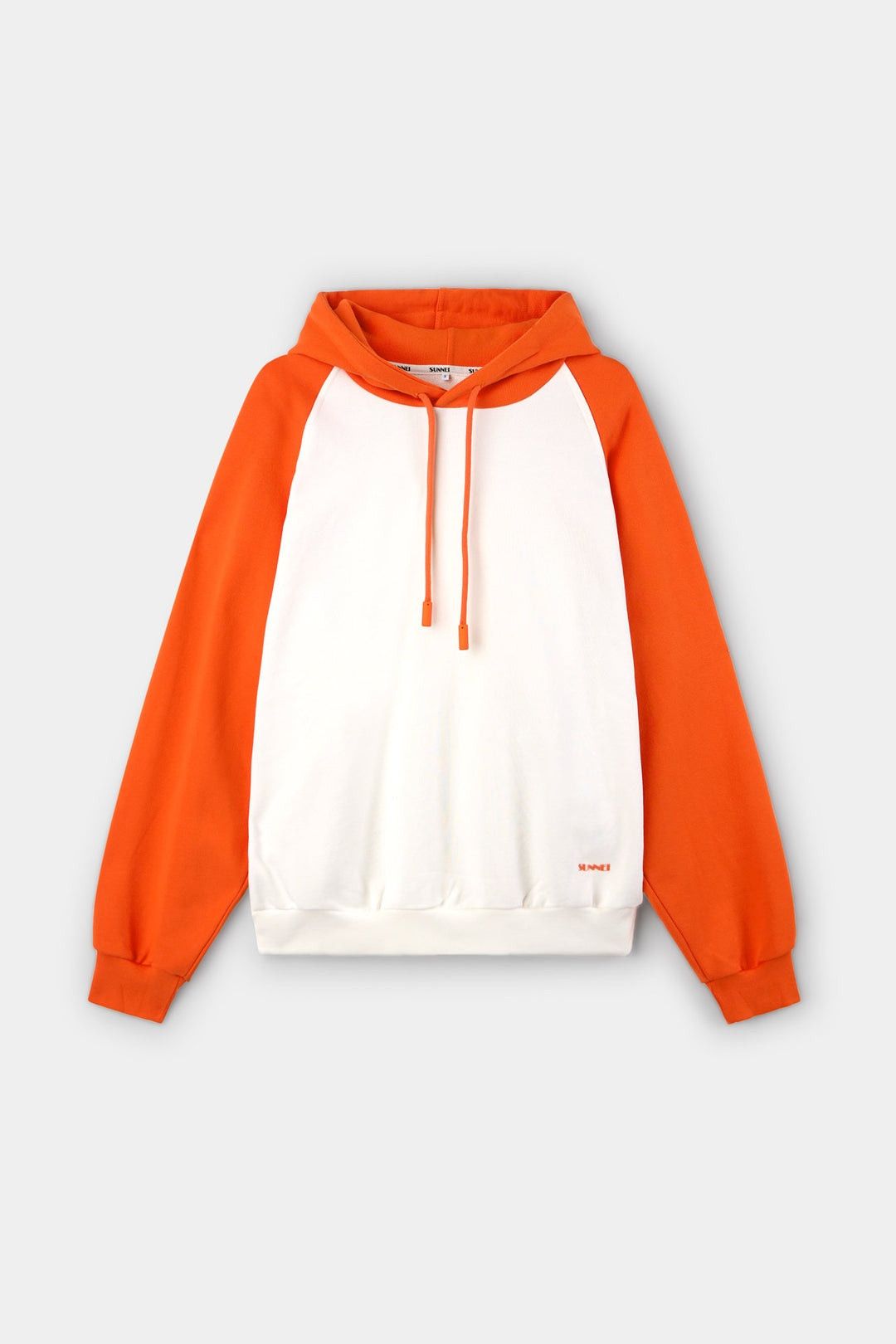 Sunnei o1mle0925 Bicolor Hoodie in Dust & Red Size US XS / EU 42 / 0 - 1 Thumbnail
