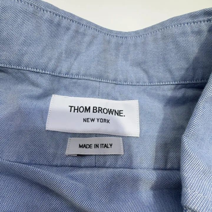 Thom Browne Thom Browne Light Blue Long Sleeve Button-Up Shirt -2507 Size US S / EU 44-46 / 1 - 2 Thumbnail