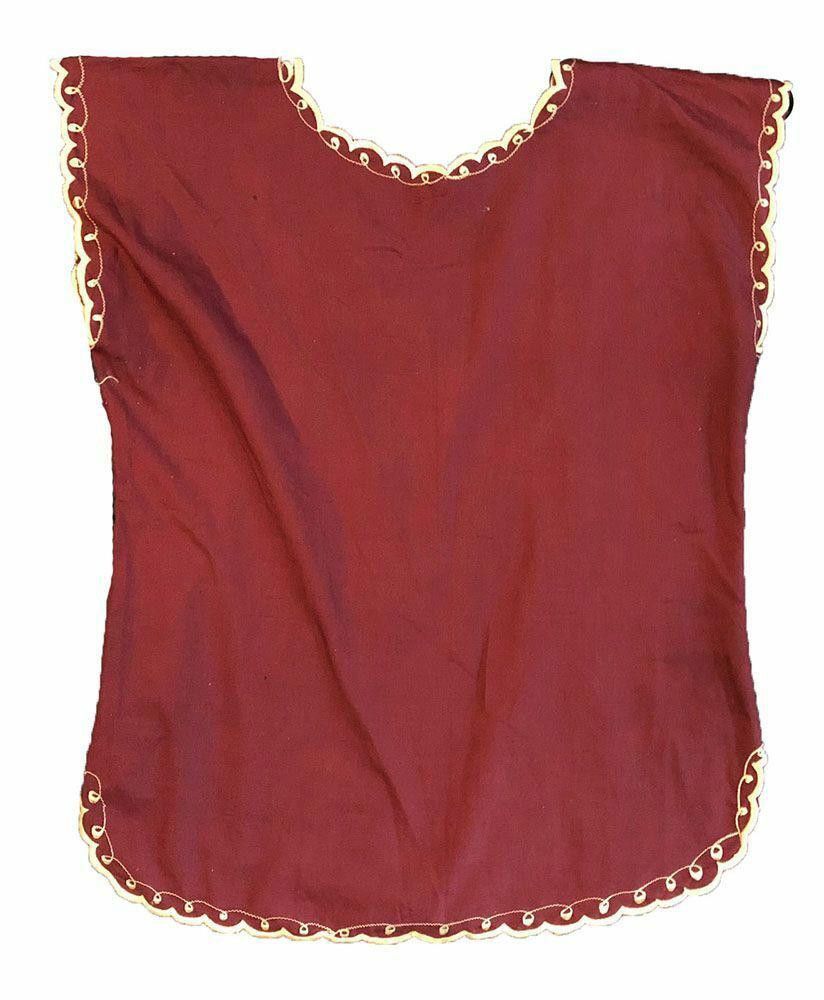 Designer Pre Owned Brown Hand Made Blouse L Size L / US 10 / IT 46 - 3 Thumbnail