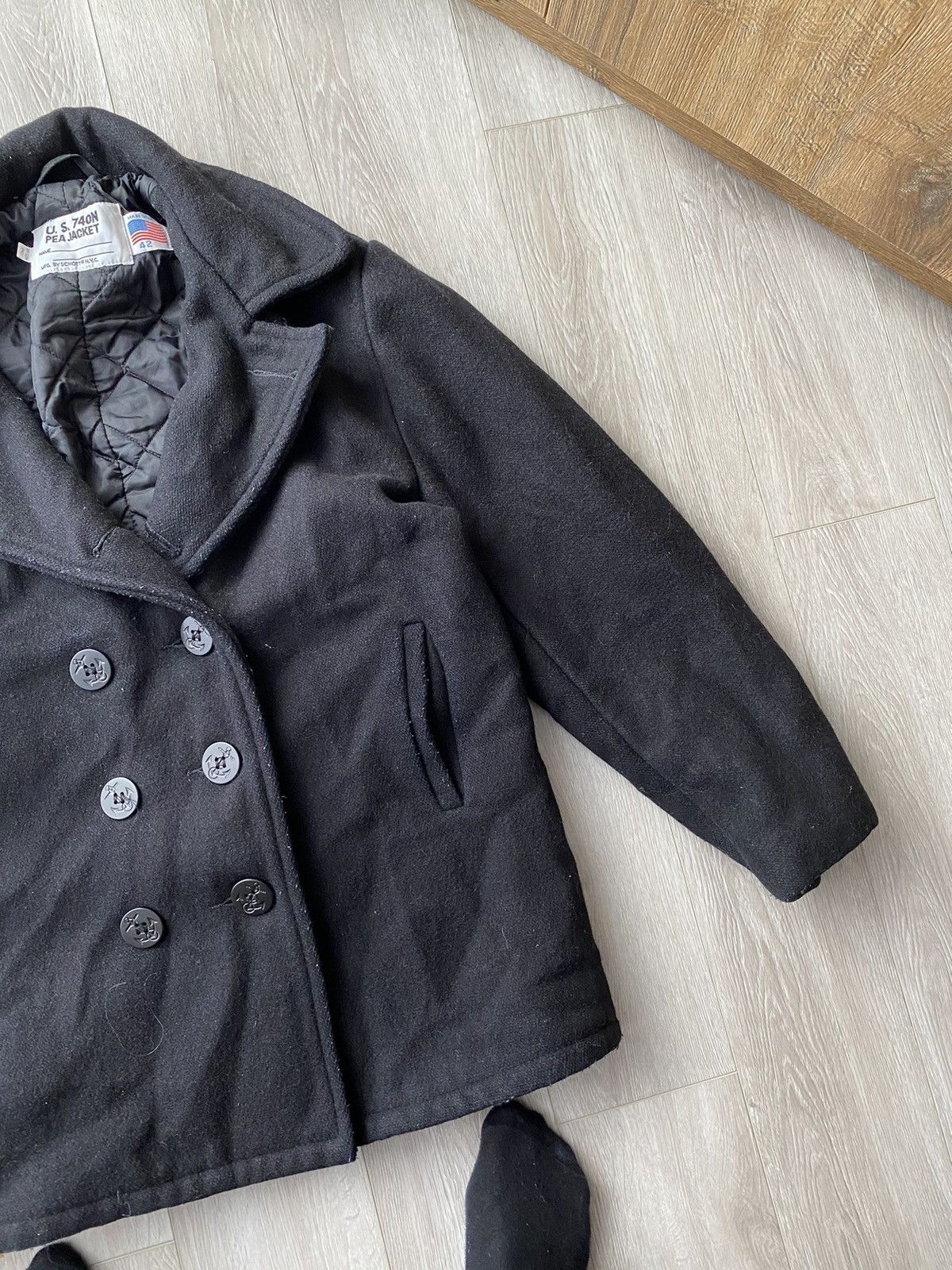 Schott Schott NYC Melton Wool Peacoat Size US S / EU 44-46 / 1 - 3 Thumbnail