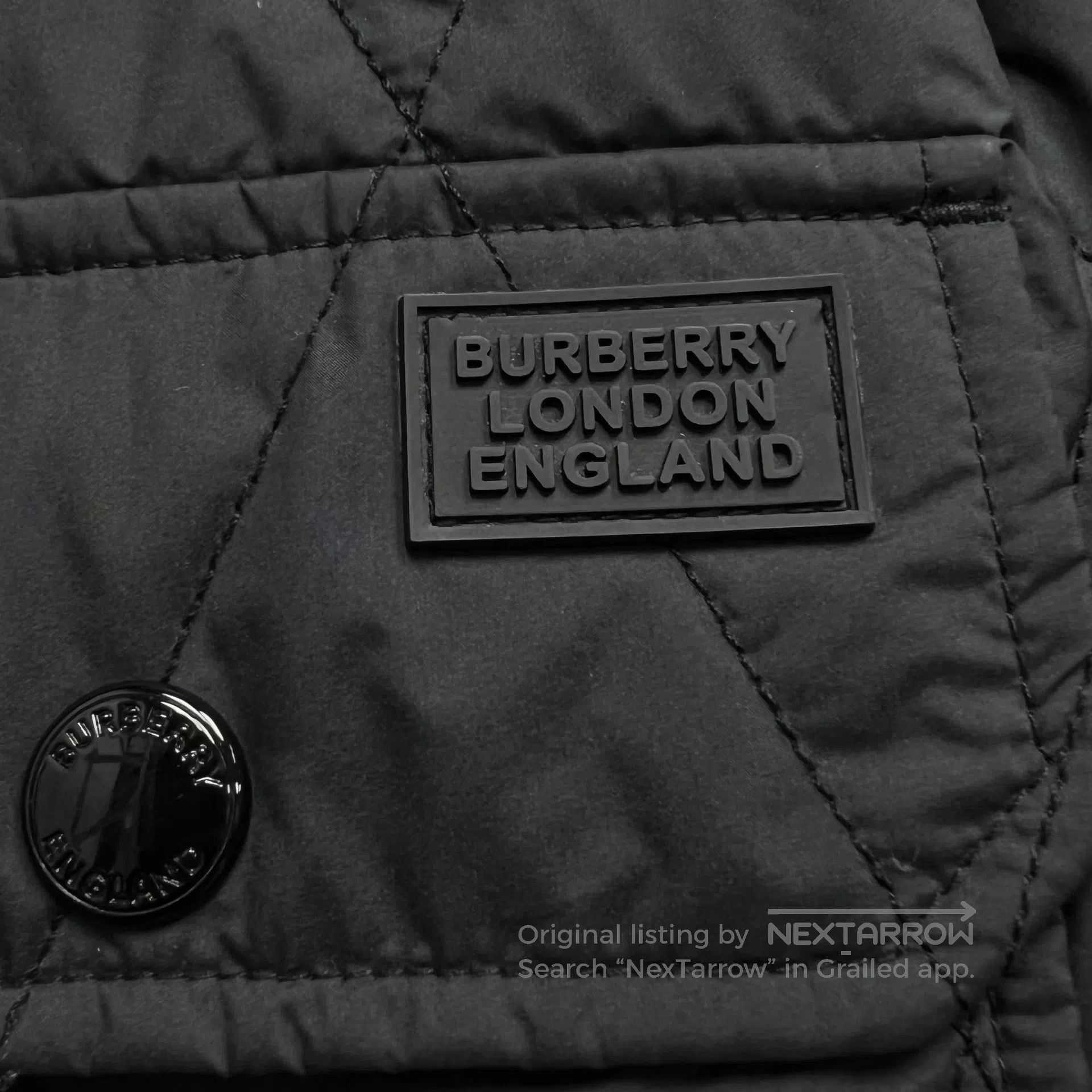 Burberry Burberry size54 Vintage Checkered Patchwork Collar Cotton C Size US L / EU 52-54 / 3 - 5 Thumbnail