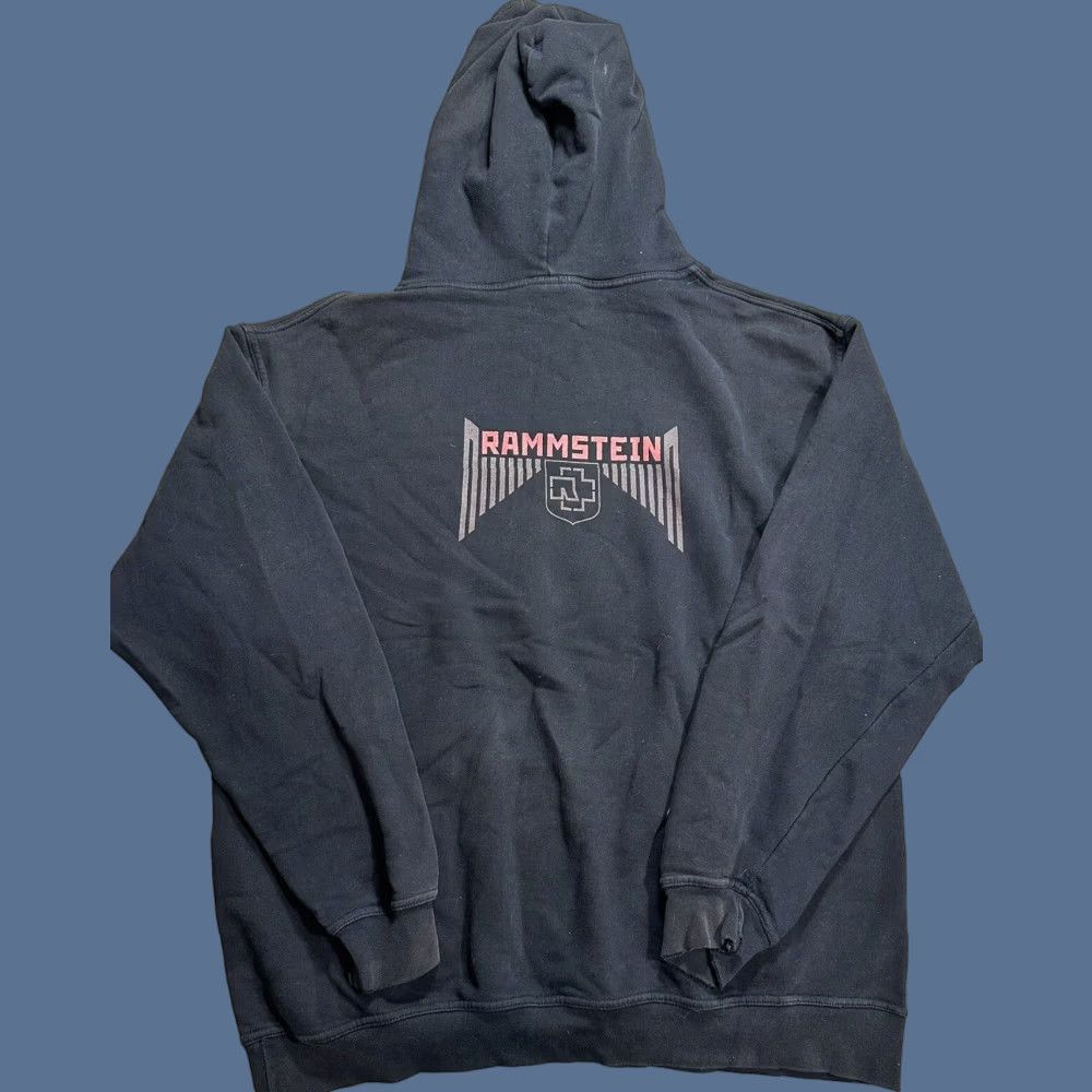 VINTAGE Promodoro Rammstein Hoodie Germany 2XL Mens Black Cotton Canvas Logo 90s Metal Rock Band Mens