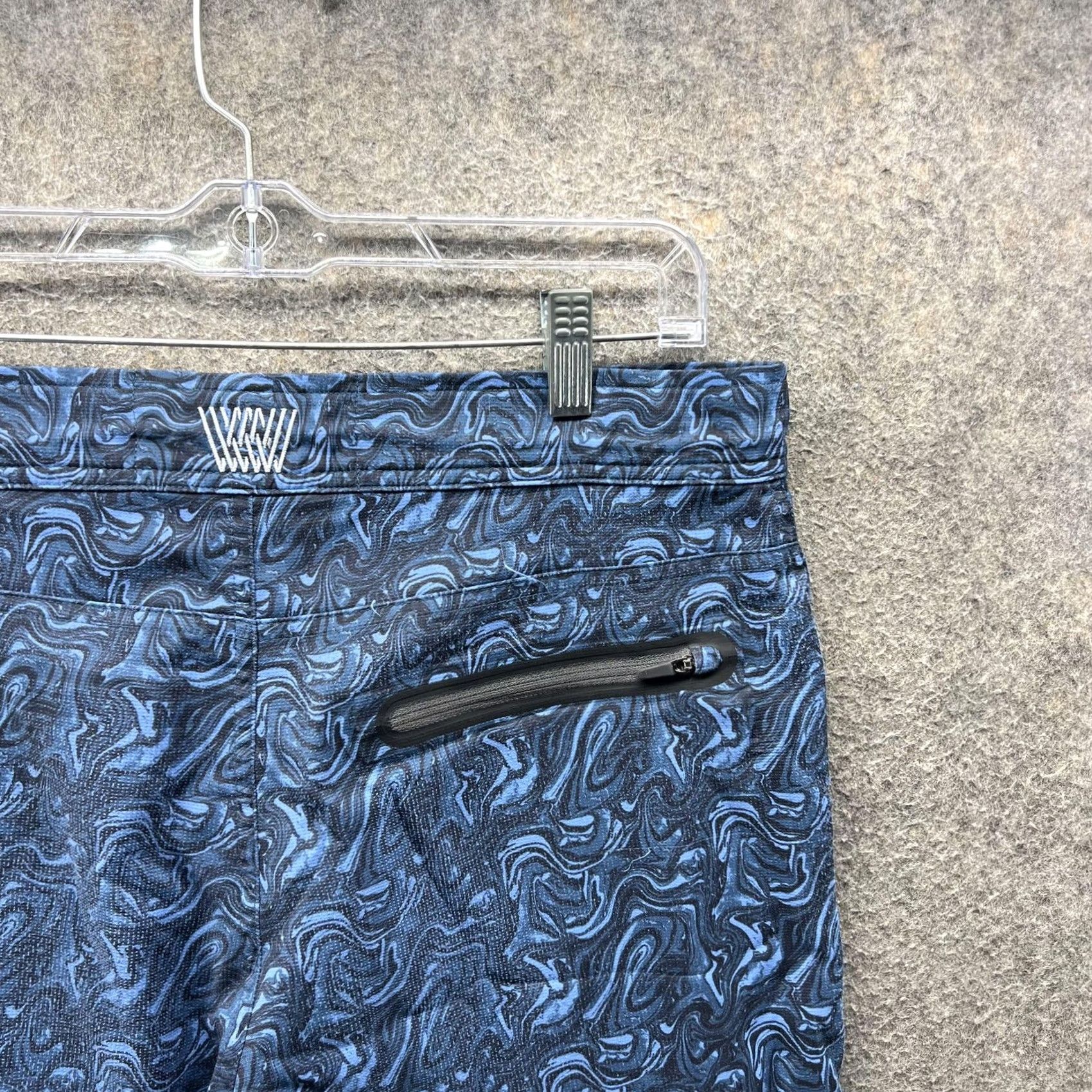 Vintage Mack Weldon Shorts Mens 32 Blue Marble Swim Trunks Zip Boardshort Hybrid Mens Size US 32 / EU 48 - 4 Thumbnail